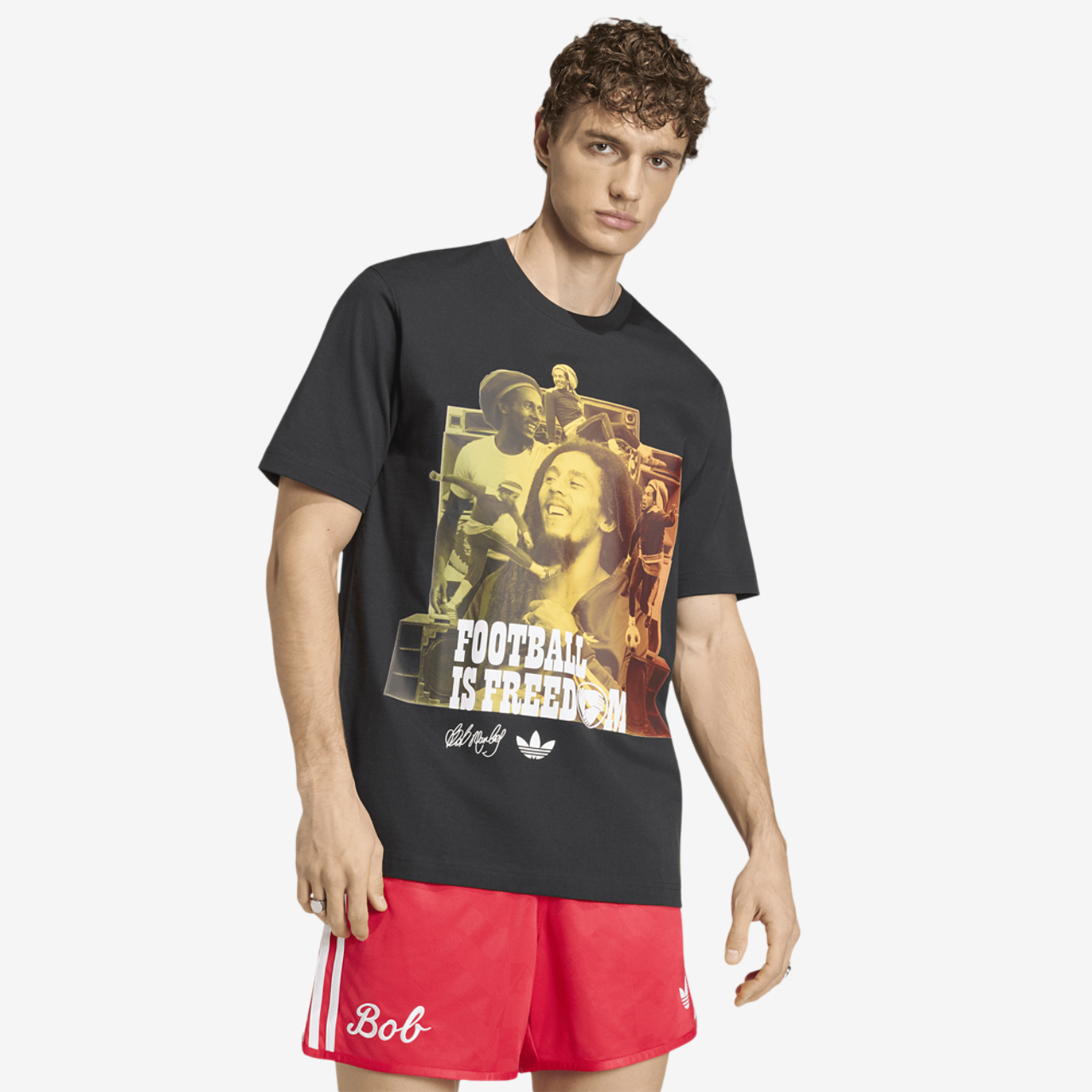 adidas Jamaica Bob OG 1 T-Shirt Image 1 of 11. Tap to open photo gallery.