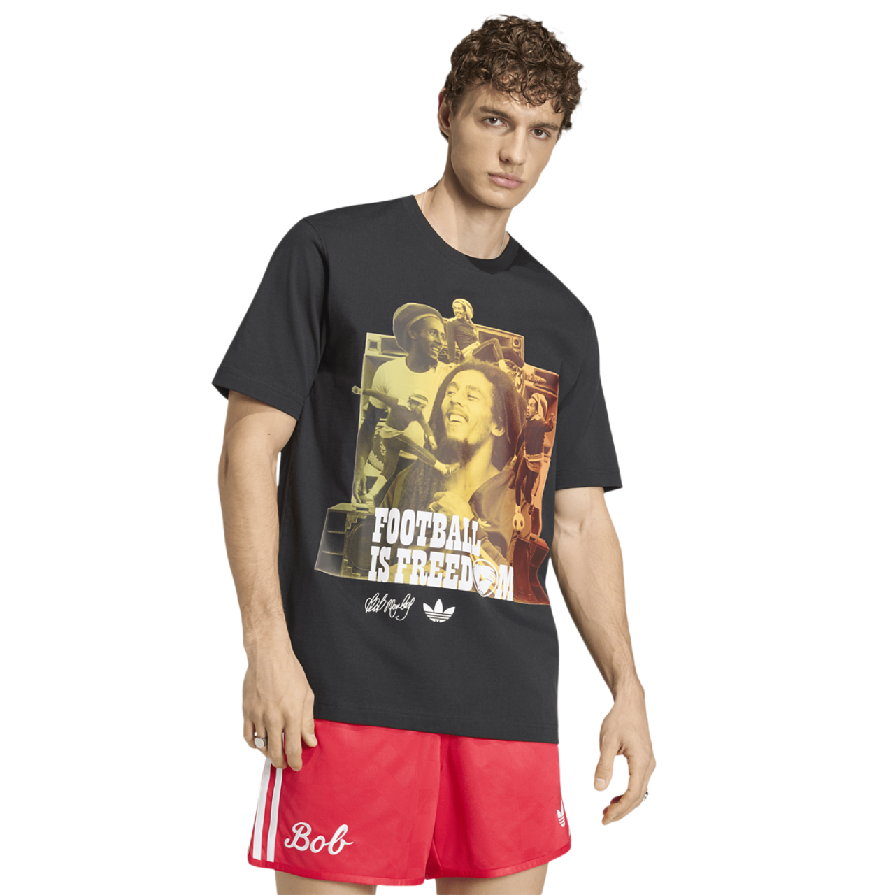 adidas Jamaica Bob OG 1 T-Shirt Image 1 of 11. Tap to open photo gallery.