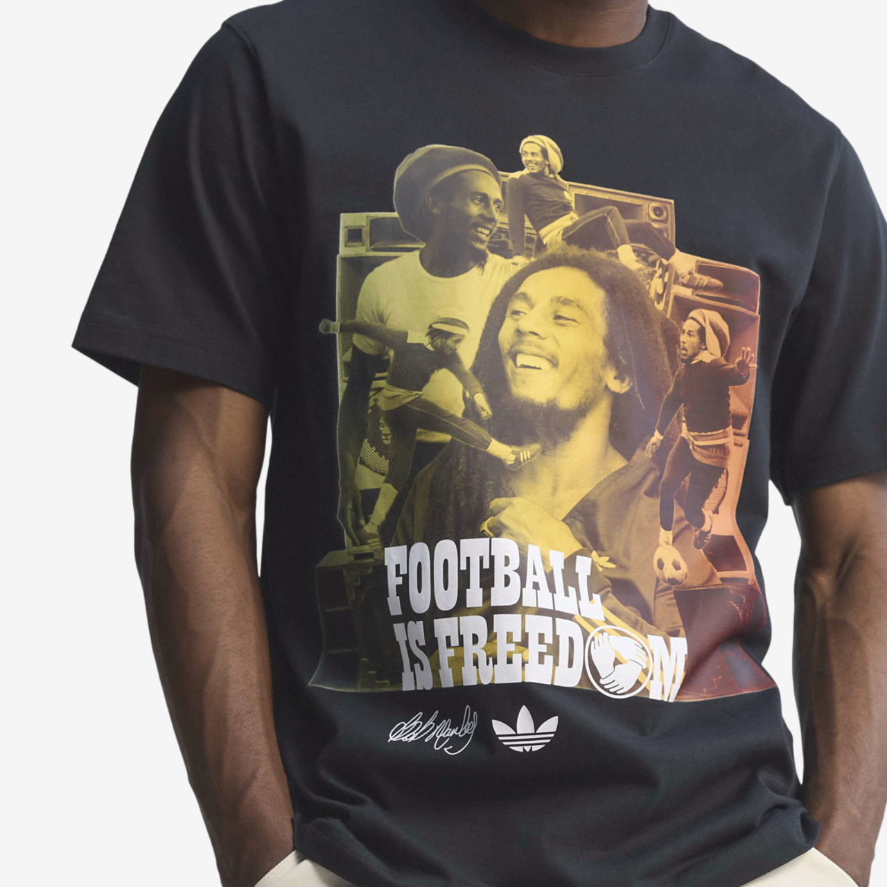 adidas Jamaica Bob OG 1 T-Shirt Image 4 of 11. Tap to open photo gallery.