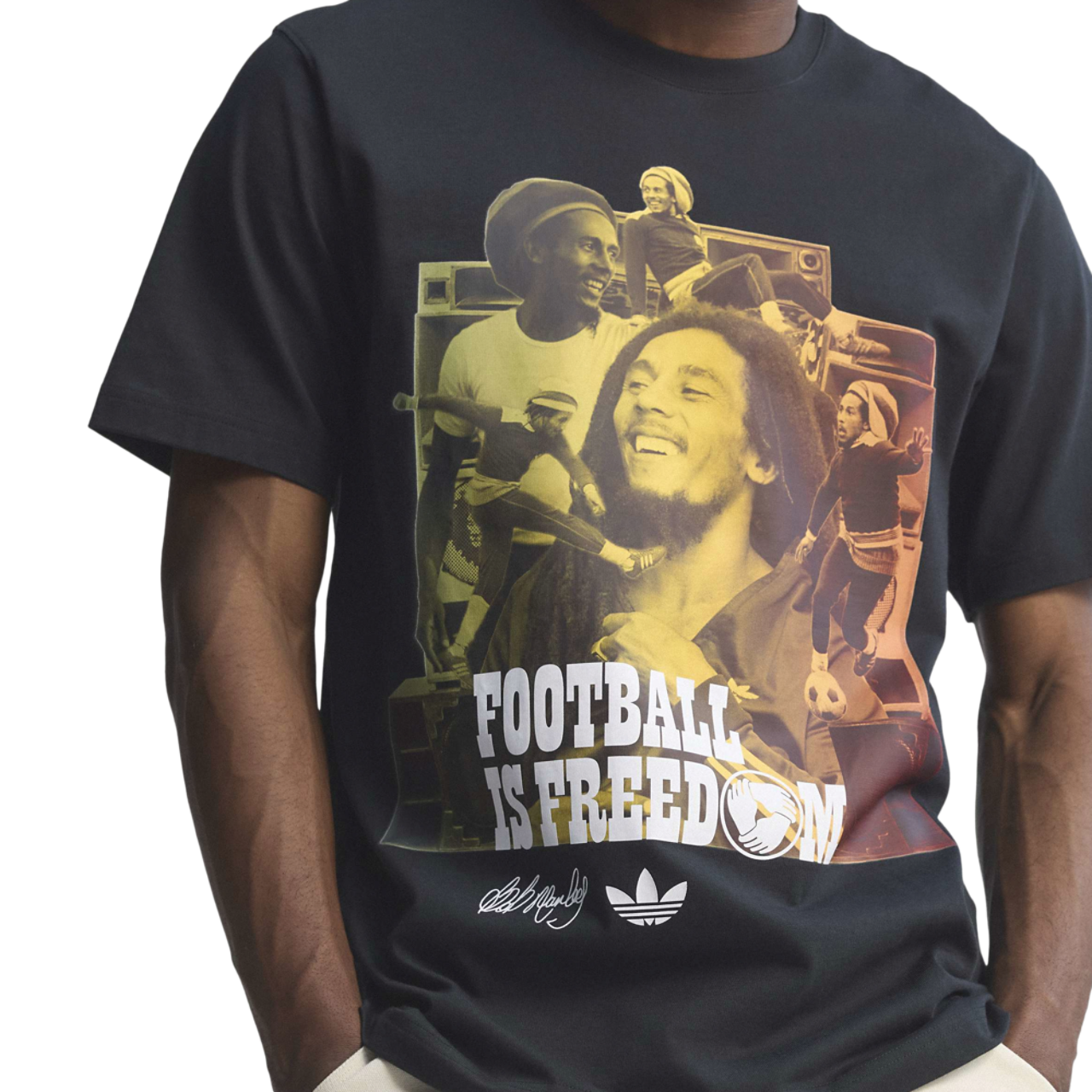 adidas Jamaica Bob OG 1 T-Shirt Image 4 of 11. Tap to open photo gallery.