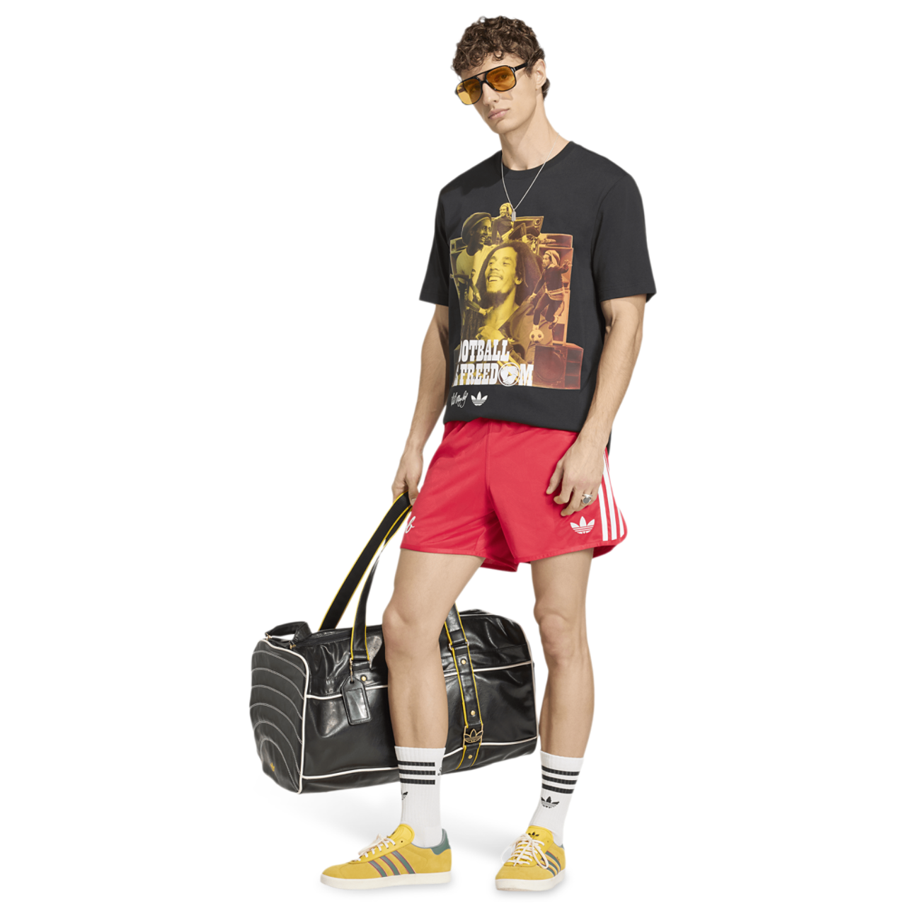 adidas Jamaica Bob OG 1 T-Shirt Image 9 of 11. Tap to open photo gallery.