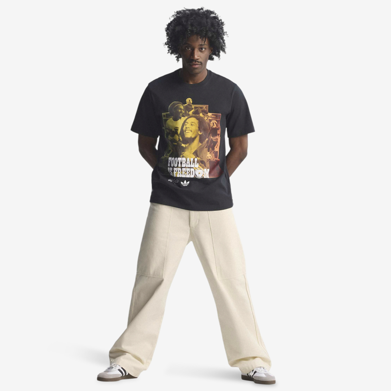 adidas Jamaica Bob OG 1 T-Shirt Image 10 of 11. Tap to open photo gallery.