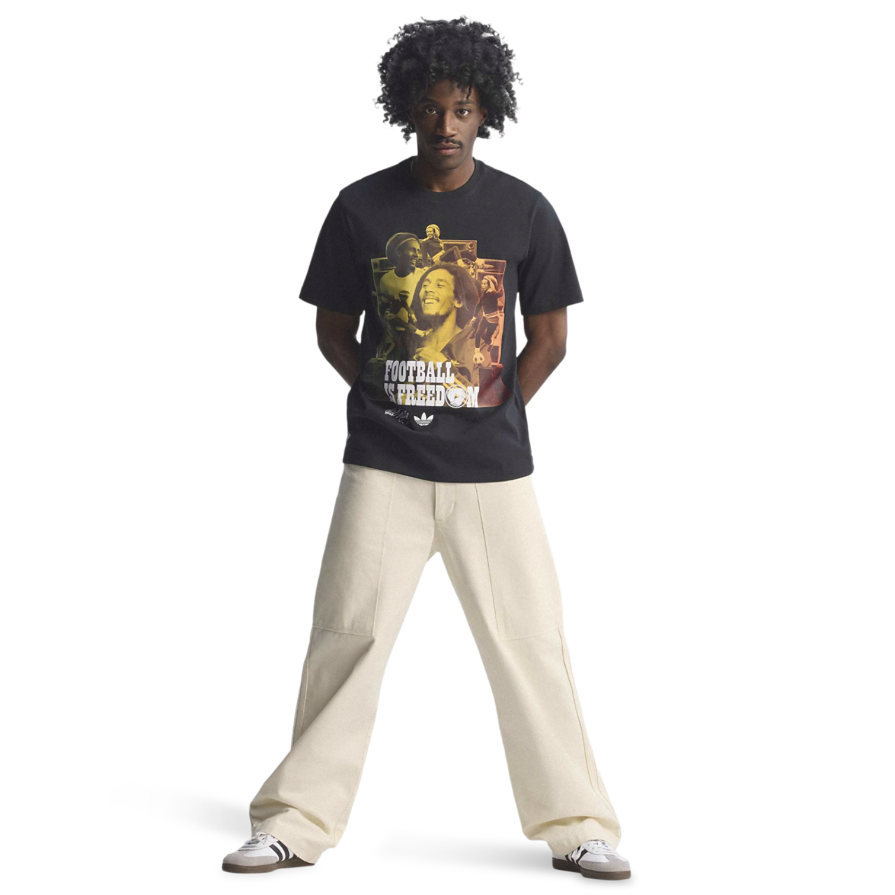 adidas Jamaica Bob OG 1 T-Shirt Image 10 of 11. Tap to open photo gallery.