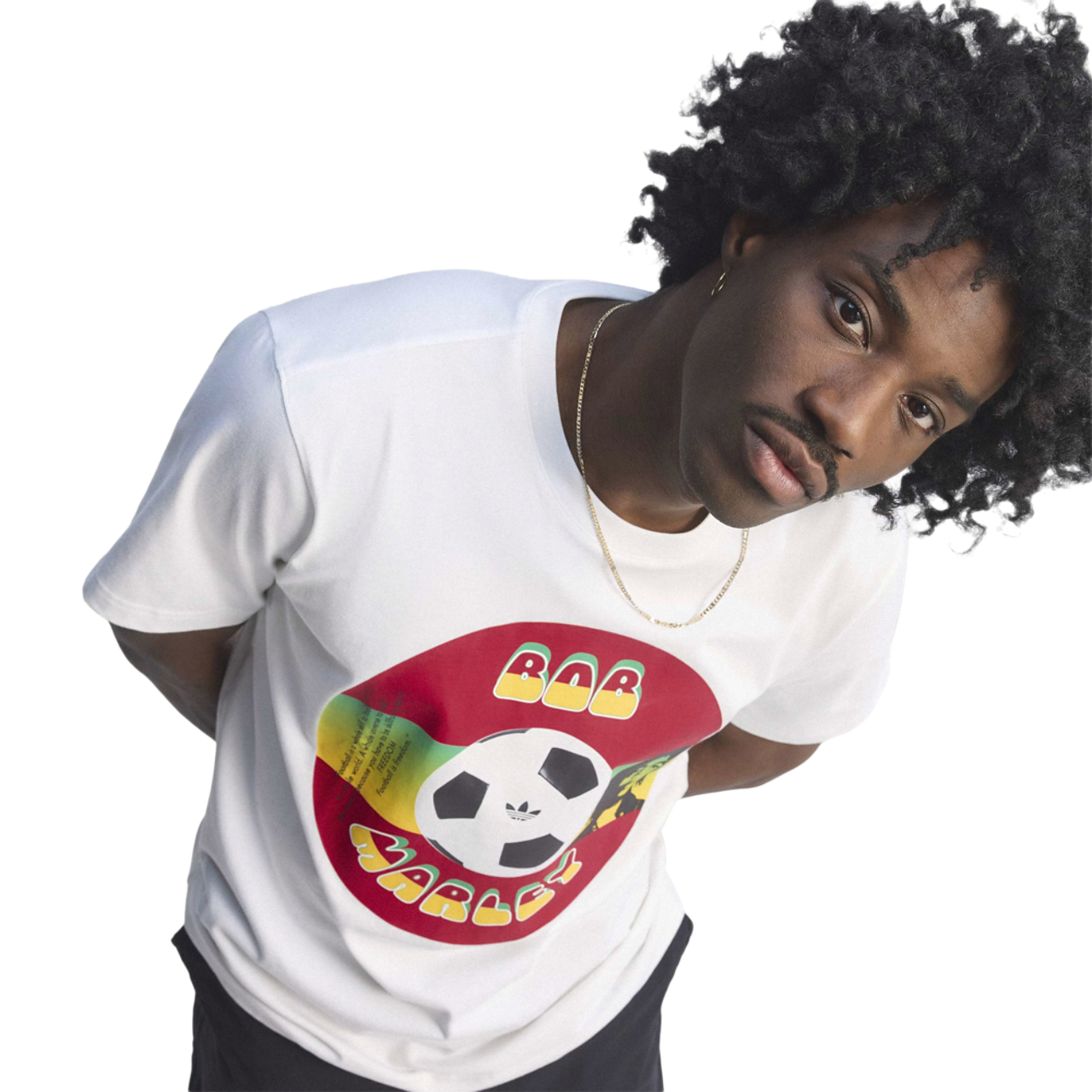 adidas Jamaica Bob OG 2 T-Shirt Image 4 of 10. Tap to open photo gallery.