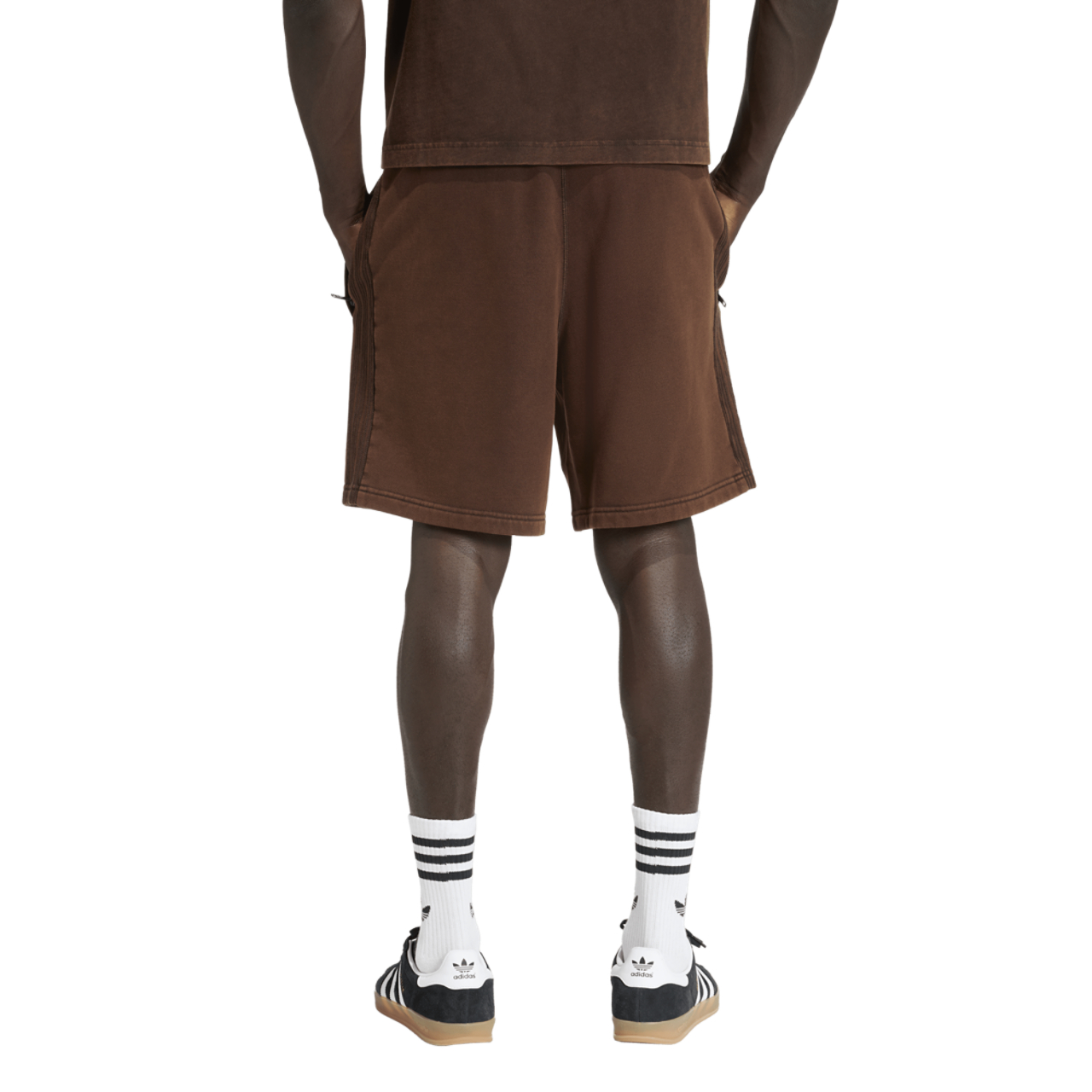adidas Originals Prem Essentials Retro Washed 9" Shorts Image 2 of 6. Tap to open photo gallery.