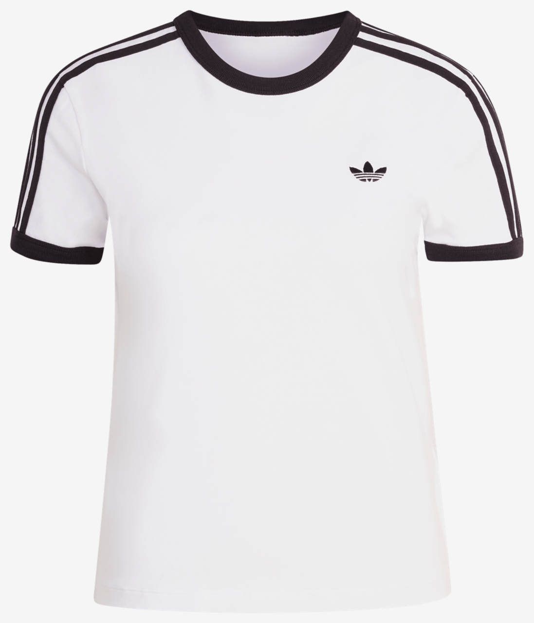 adidas Originals 3-Stripes Slim T-Shirt Image 7 of 7. Tap to open photo gallery.
