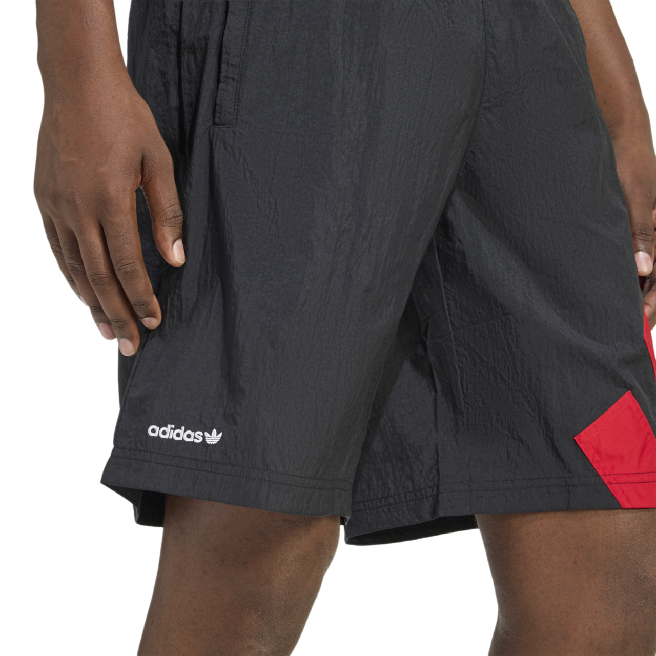 adidas Originals adicolor Blocked 9" Shorts Image 5 of 6. Tap to open photo gallery.