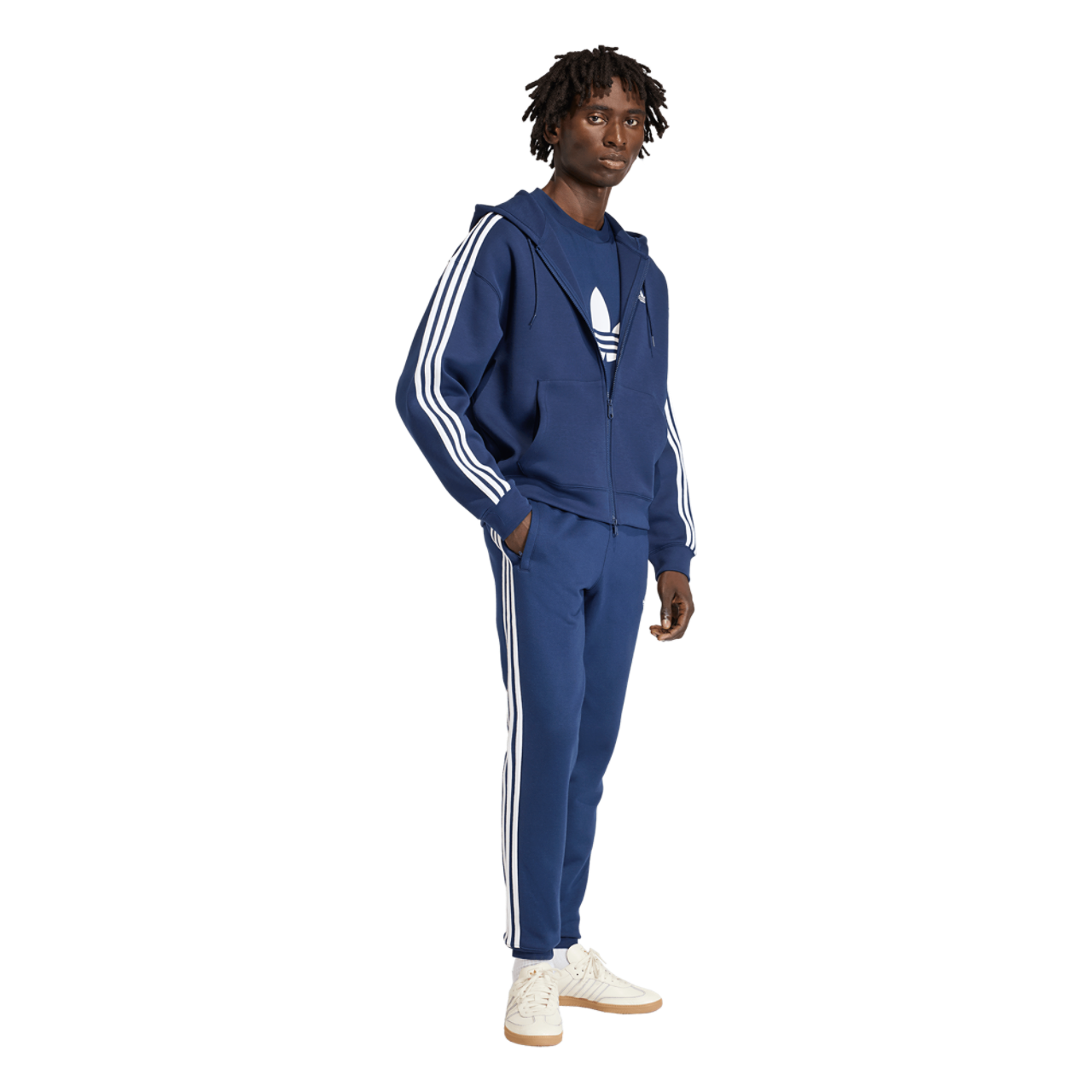 adidas Originals Adicolor Oversize Full-Zip Hoodie Image 5 of 6. Tap to open photo gallery.