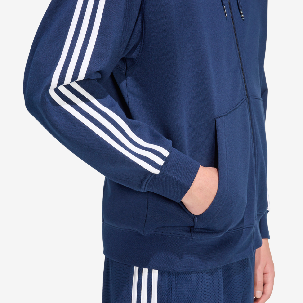 adidas Originals Adicolor Oversize Full-Zip Hoodie Image 4 of 6. Tap to open photo gallery.