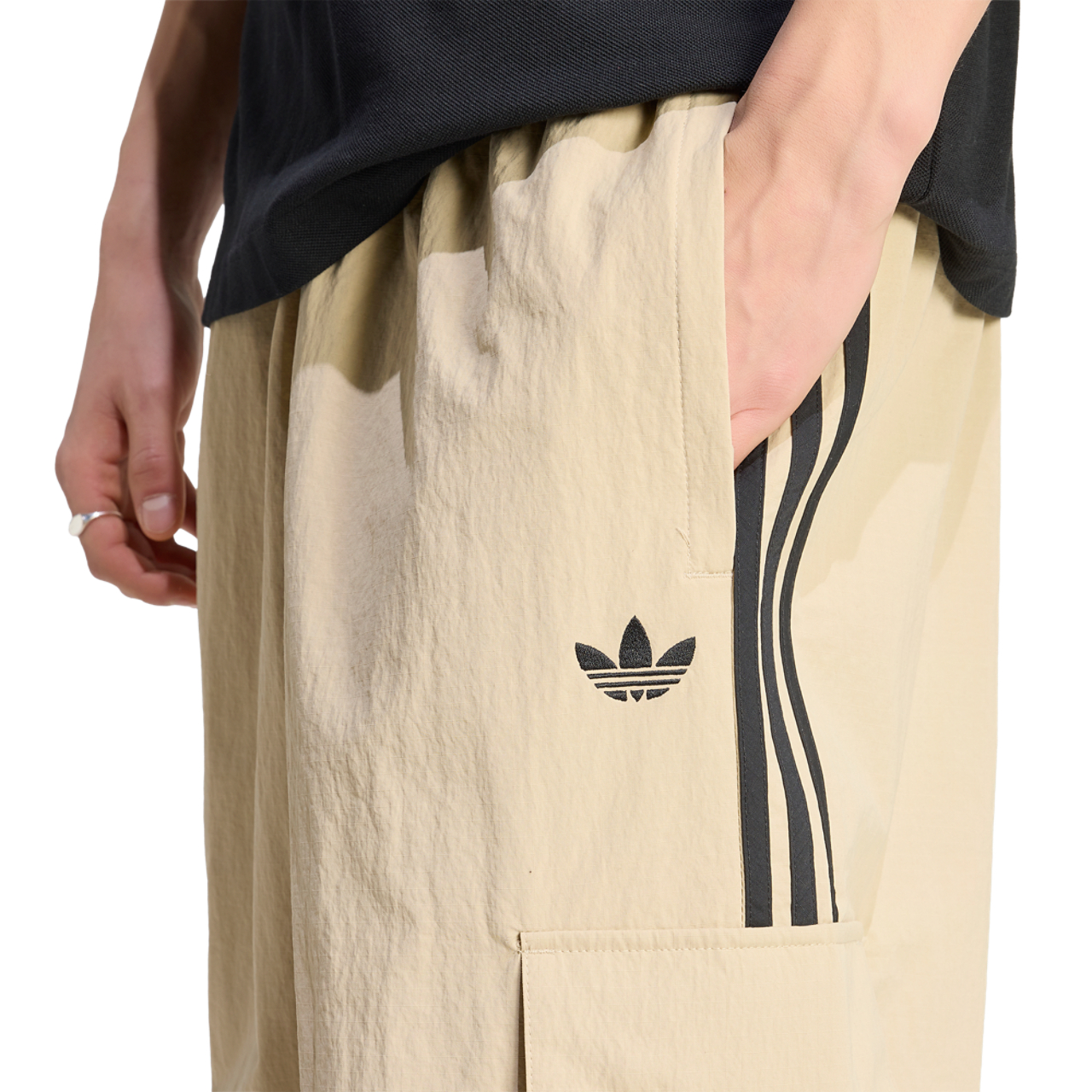 adidas Originals adicolor Classics 3 Strp Cargo Pants Image 3 of 6. Tap to open photo gallery.