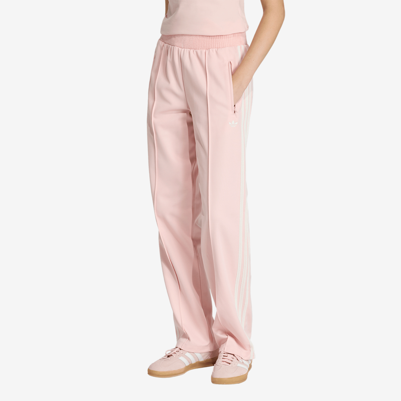 adidas Originals Firebird Knitted Crochet Track Pants Image 1 of 6. Tap to open photo gallery.