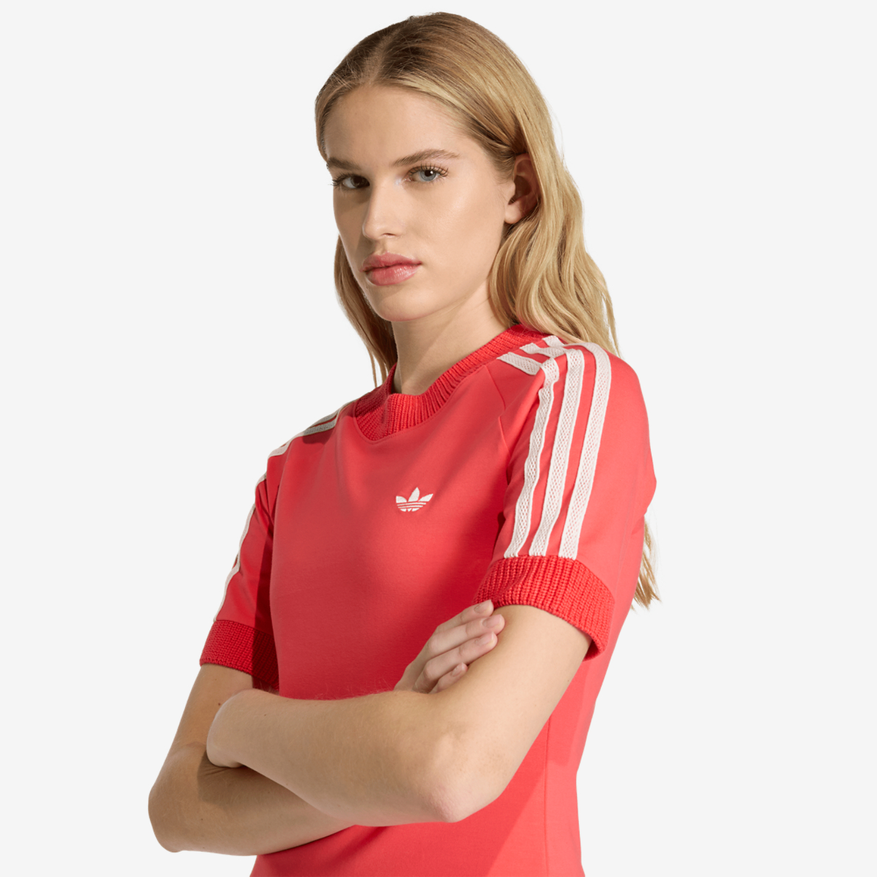 adidas Originals California Knitted Crochet T-Shirt - Women's