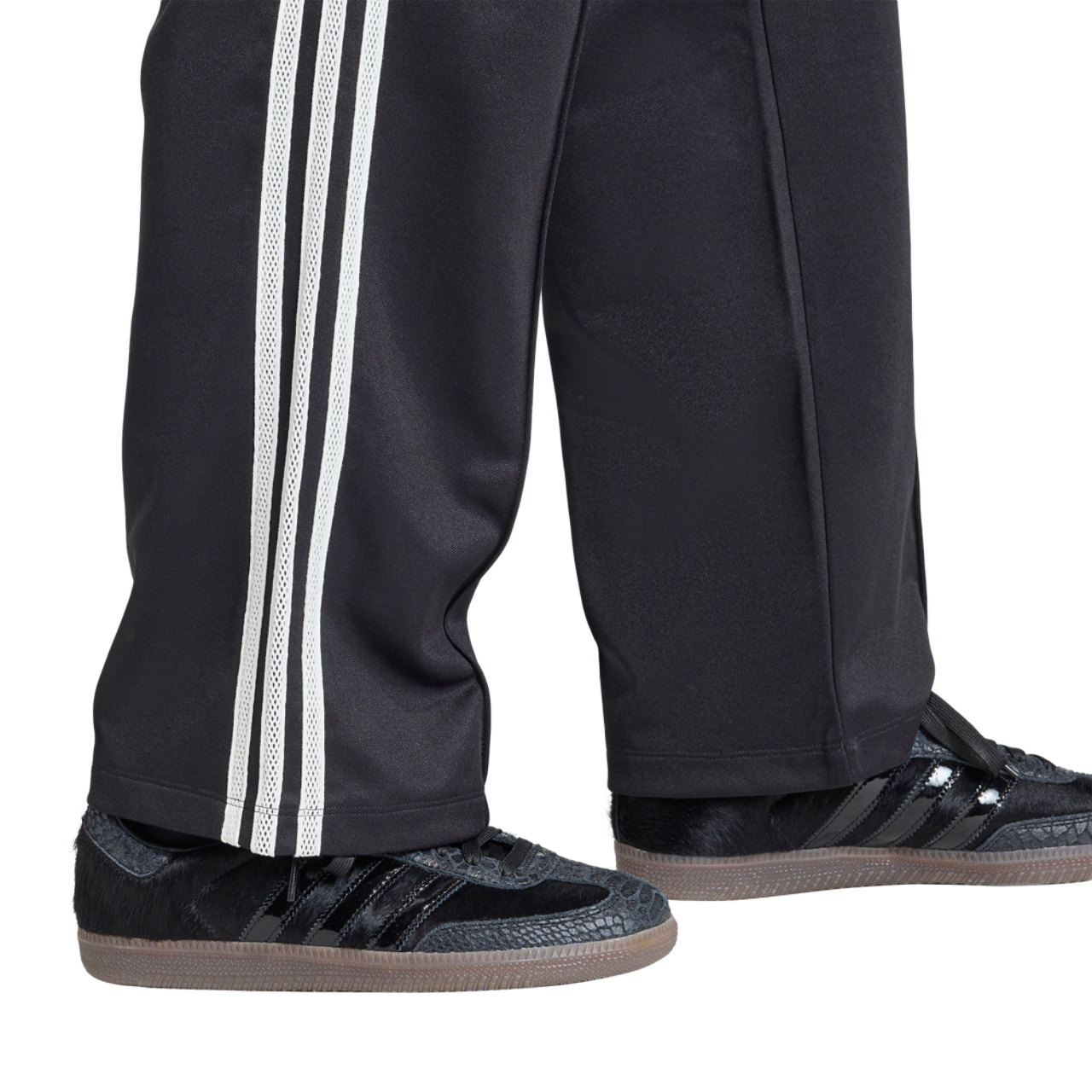 adidas Originals Firebird Knitted Crochet Track Pants Image 5 of 7. Tap to open photo gallery.