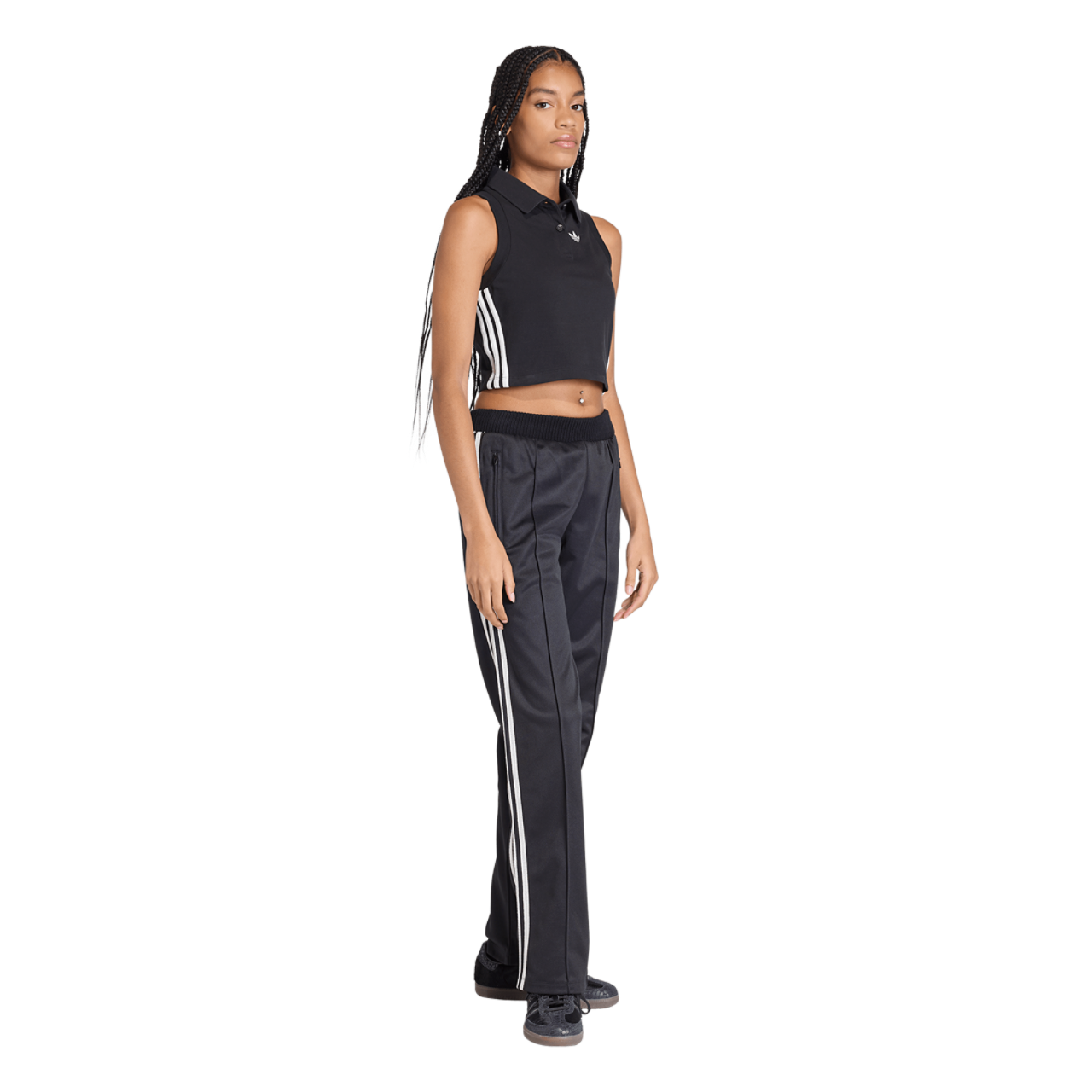 adidas Originals Firebird Knitted Crochet Track Pants Image 6 of 7. Tap to open photo gallery.