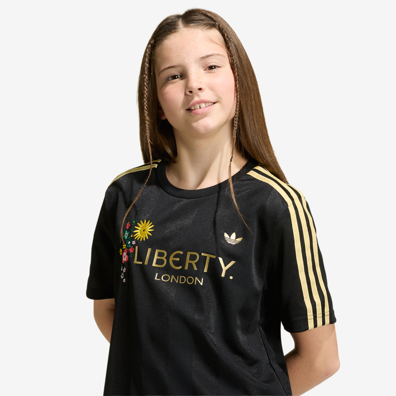 adidas Originals x Liberty London Loose Jersey Image 3 of 6. Tap to open photo gallery.