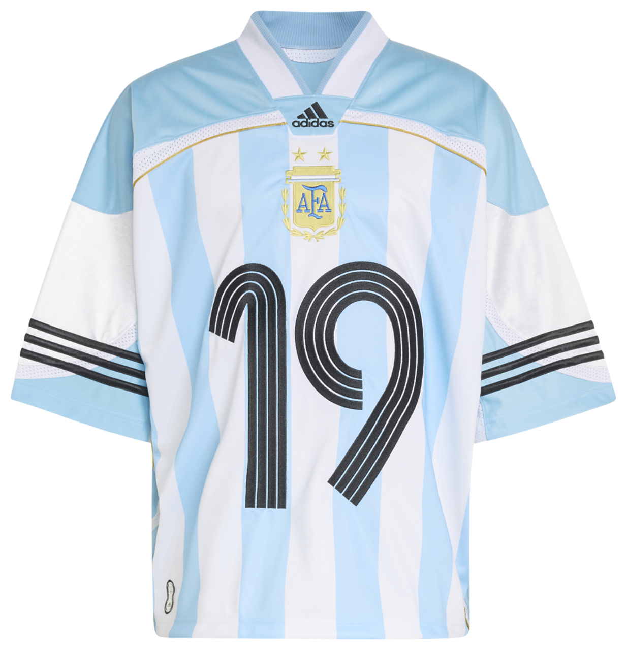 ウェア 07/08 Argentina National Uniform adidas adidas Argentina 2022 World Cup Men's Home Jersey, Large - Blue