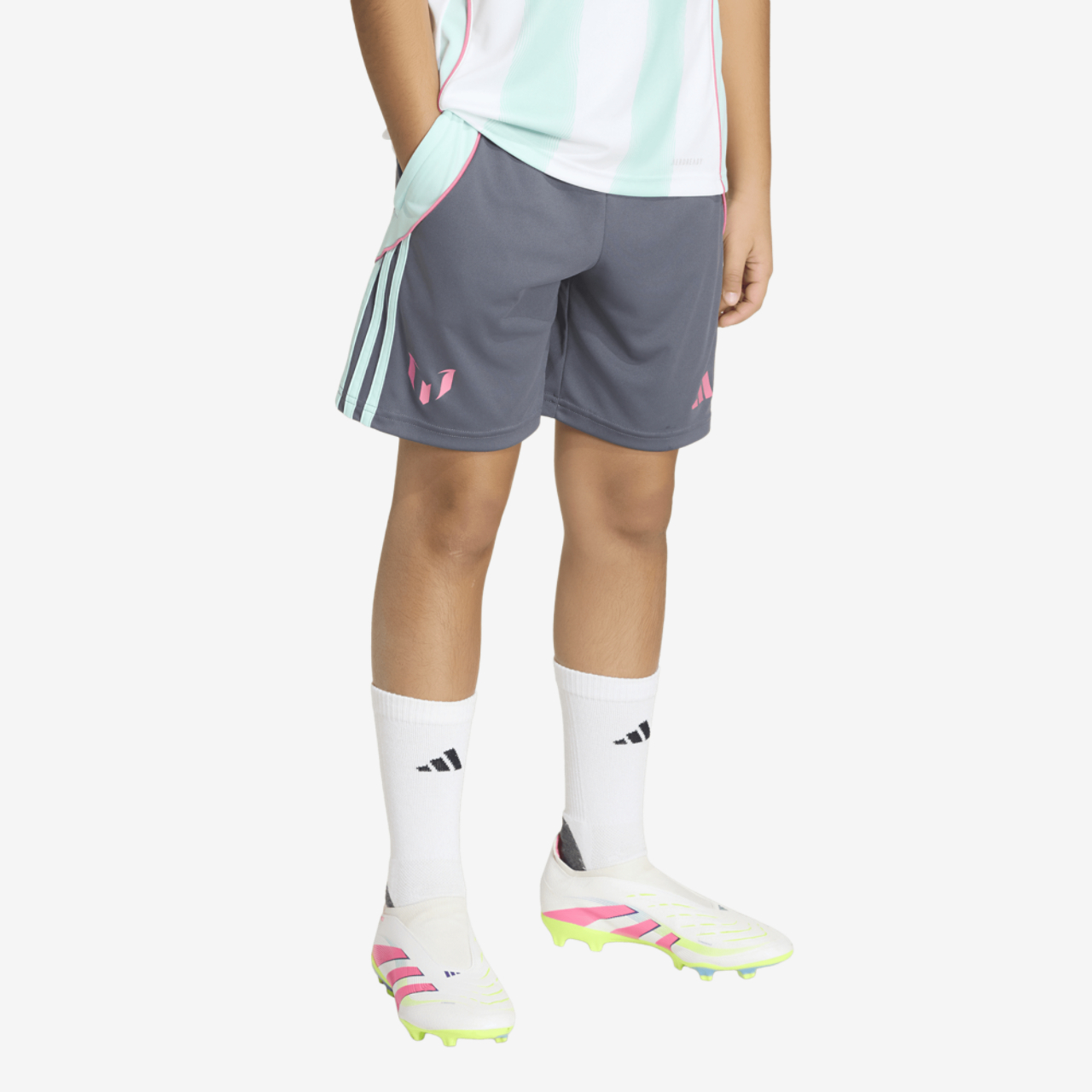 adidas Messi Soccer Shorts Image 1 of 4. Tap to open photo gallery.
