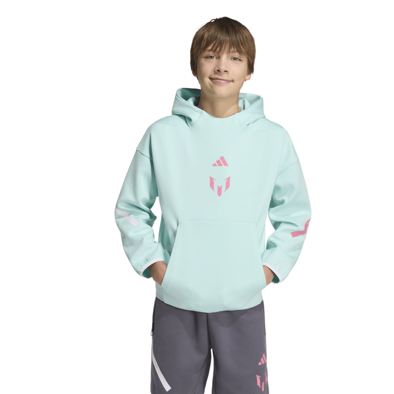 adidas Messi Z.N.E. Soccer Hoodie Image 1 of 4. Tap to open photo gallery.