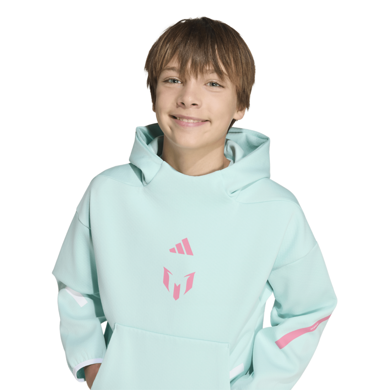 adidas Messi Z.N.E. Soccer Hoodie Image 3 of 4. Tap to open photo gallery.