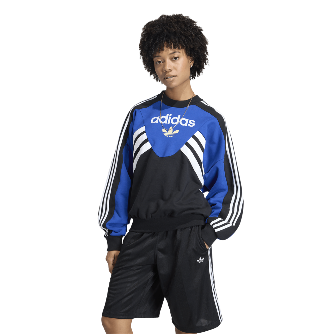 adidas Argentina Cutline Crew Sweater Image 1 of 4. Tap to open photo gallery.