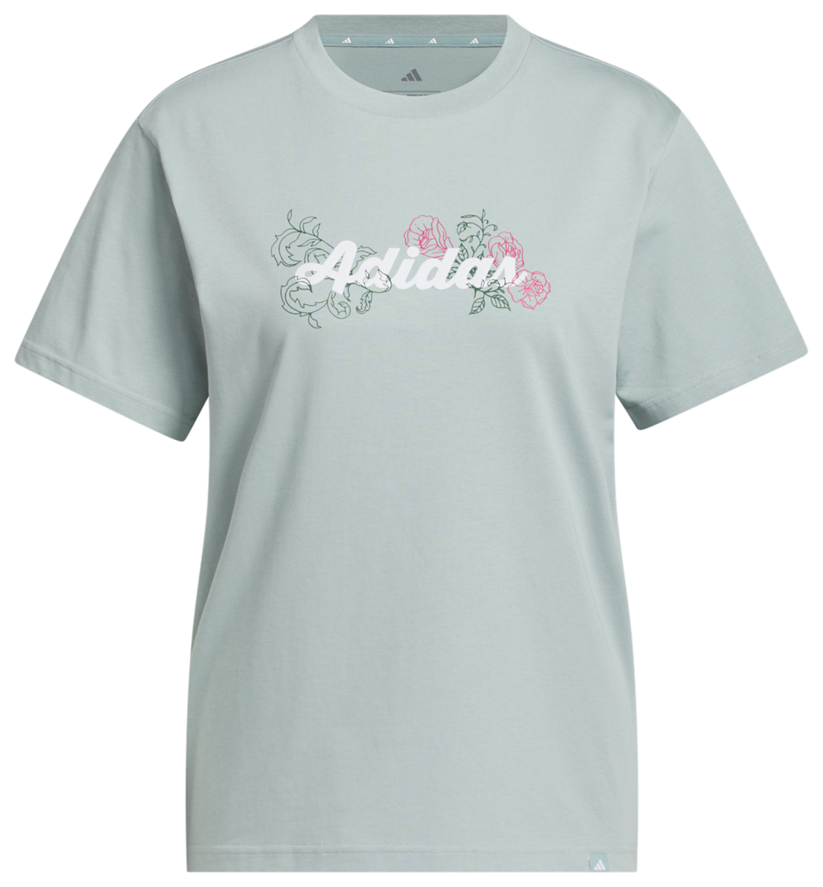 adidas Wester Florals Graphic T-Shirt Image 6 of 6. Tap to open photo gallery.