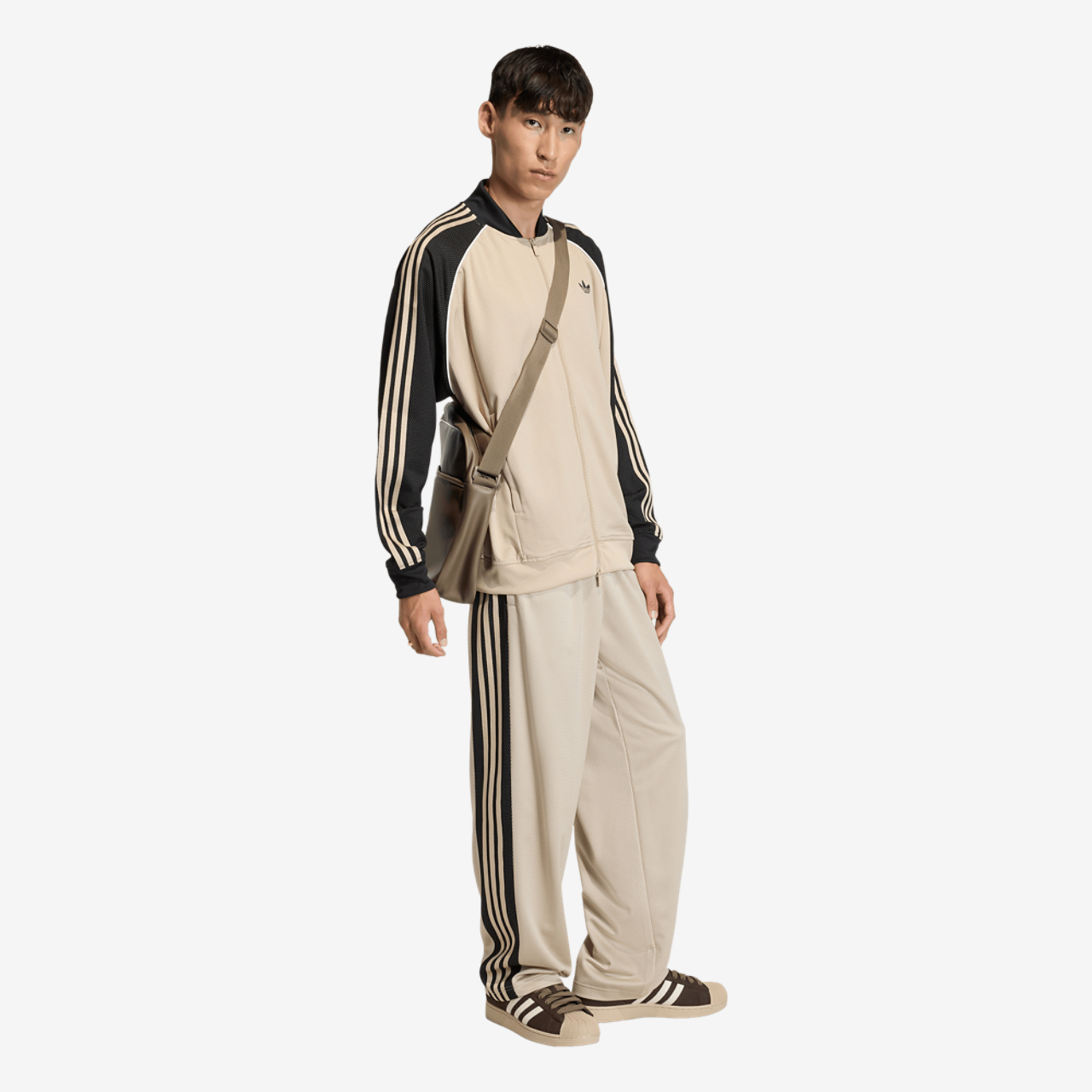 adidas Originals Superstar Loose Mesh Track Top Image 5 of 6. Tap to open photo gallery.