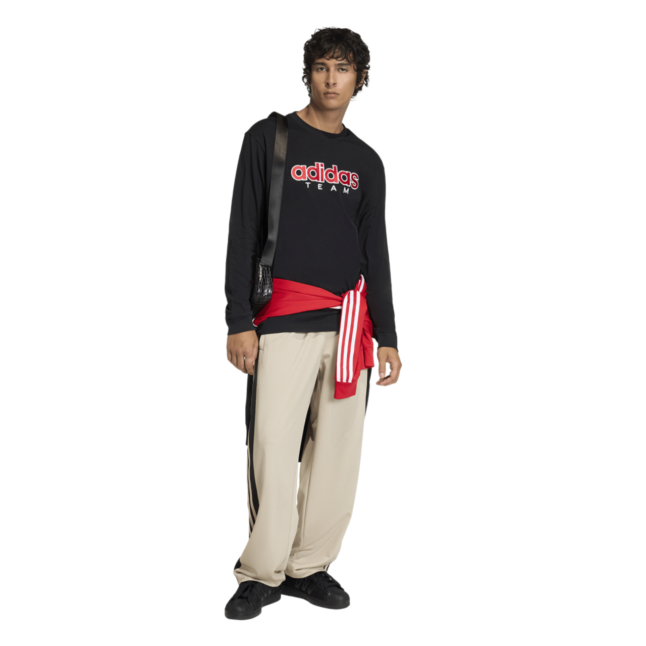 adidas Originals Loose Mesh Track Pants Image 3 of 6. Tap to open photo gallery.
