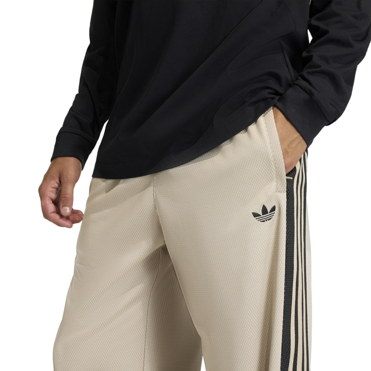 adidas Originals Loose Mesh Track Pants Image 4 of 6. Tap to open photo gallery.