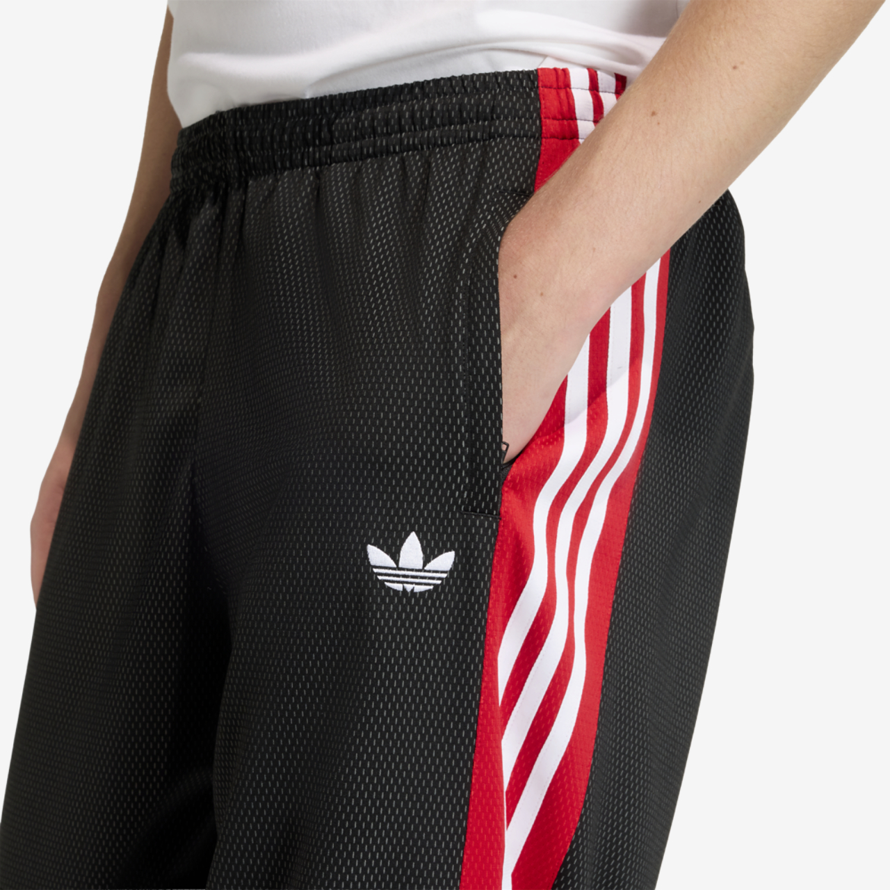 adidas Originals Loose Mesh Track Pants Image 3 of 5. Tap to open photo gallery.