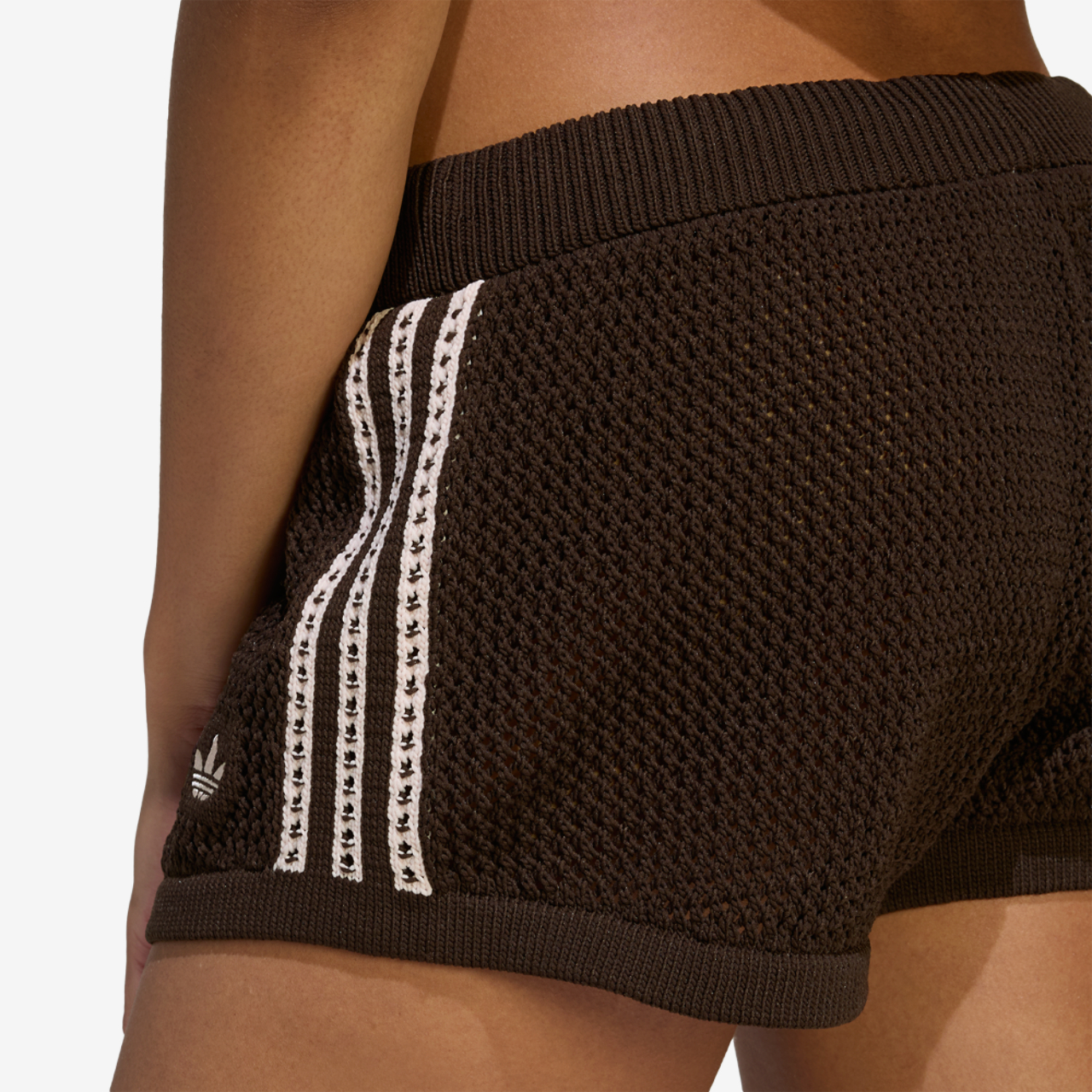 adidas Originals Knitted Crochet Shorts Image 5 of 7. Tap to open photo gallery.