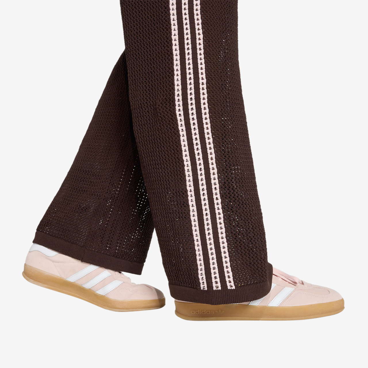 adidas Originals Knitted Crochet Firebird Track Pants Image 4 of 6. Tap to open photo gallery.