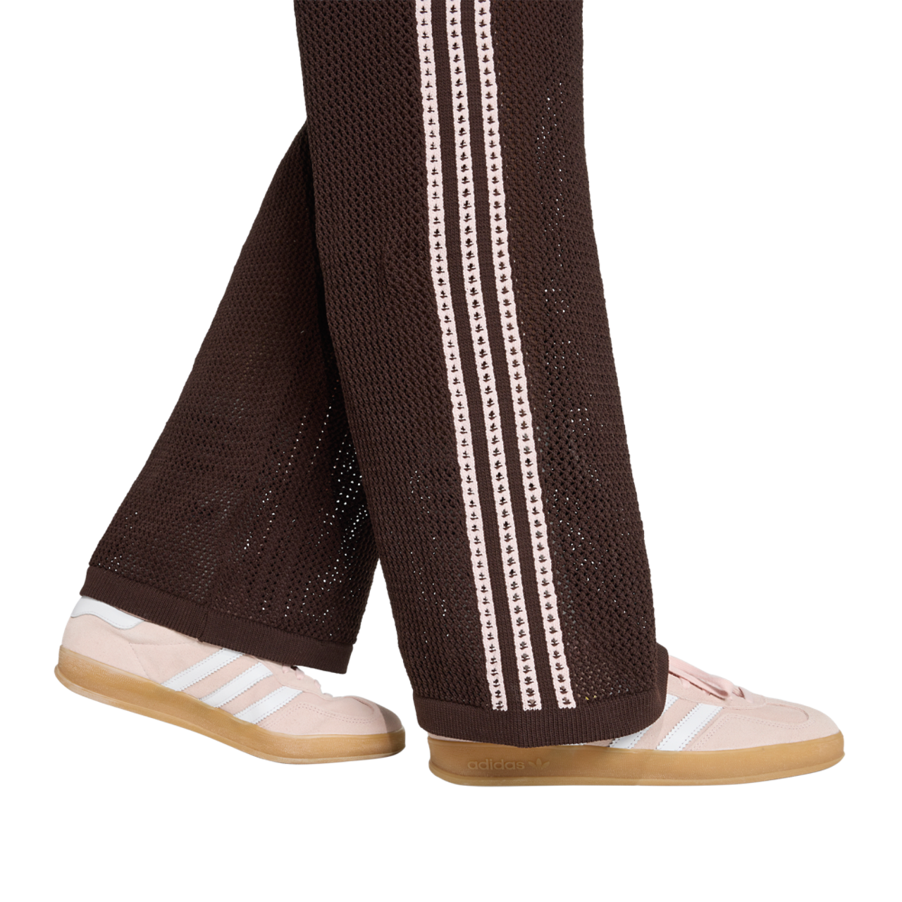 adidas Originals Knitted Crochet Firebird Track Pants Image 4 of 6. Tap to open photo gallery.