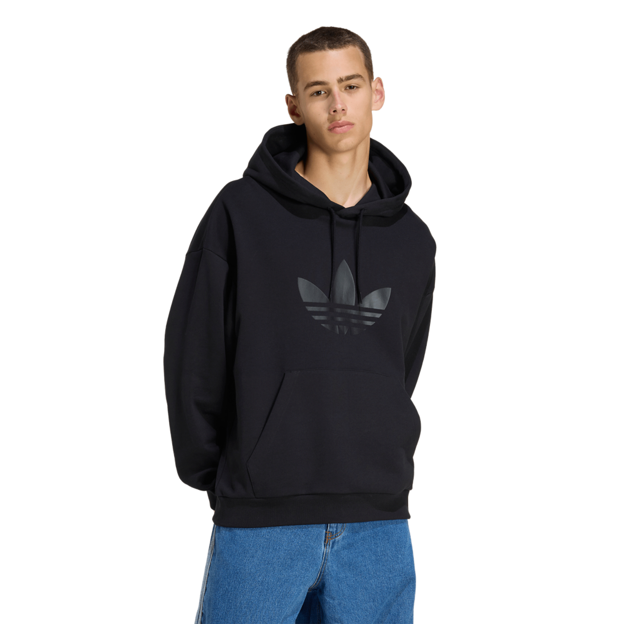 adidas Originals adicolor Trefoil Hoodie Image 1 of 6. Tap to open photo gallery.