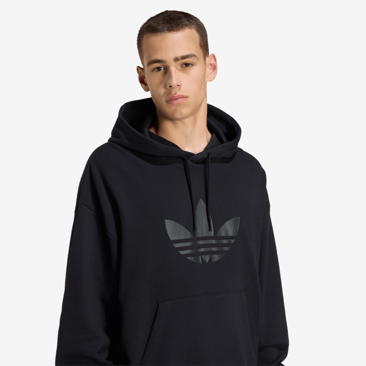 adidas Originals adicolor Trefoil Hoodie Image 3 of 6. Tap to open photo gallery.