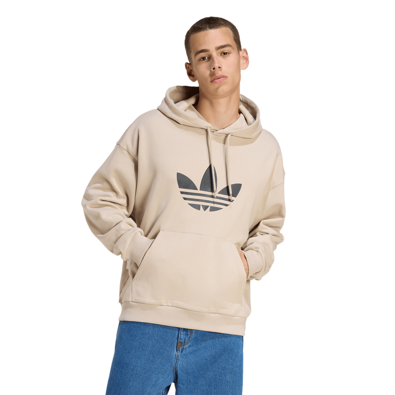 adidas Originals adicolor Trefoil Hoodie Image 1 of 6. Tap to open photo gallery.