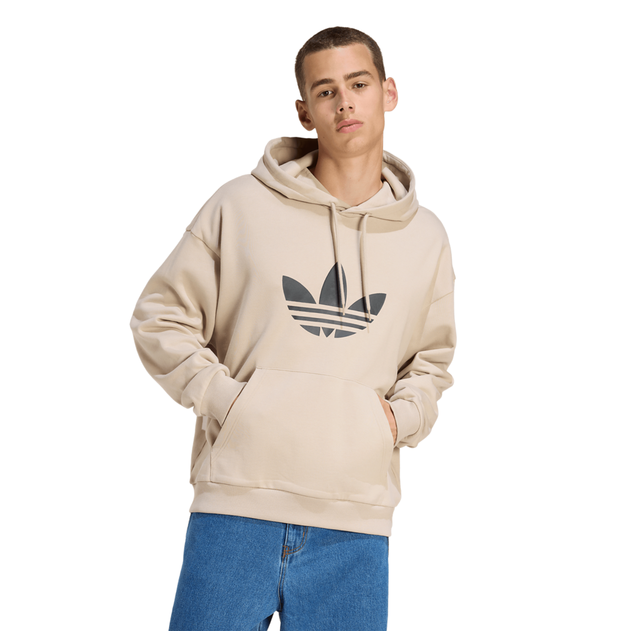 adidas Originals adicolor Trefoil Hoodie Image 1 of 6. Tap to open photo gallery.