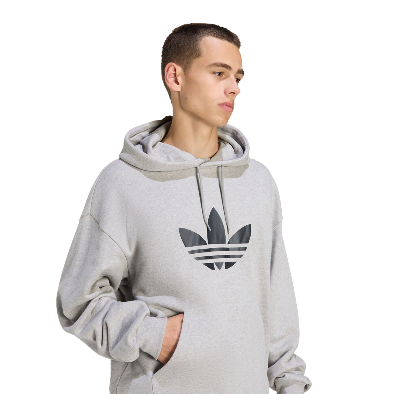 adidas Originals adicolor Trefoil Hoodie Image 3 of 6. Tap to open photo gallery.