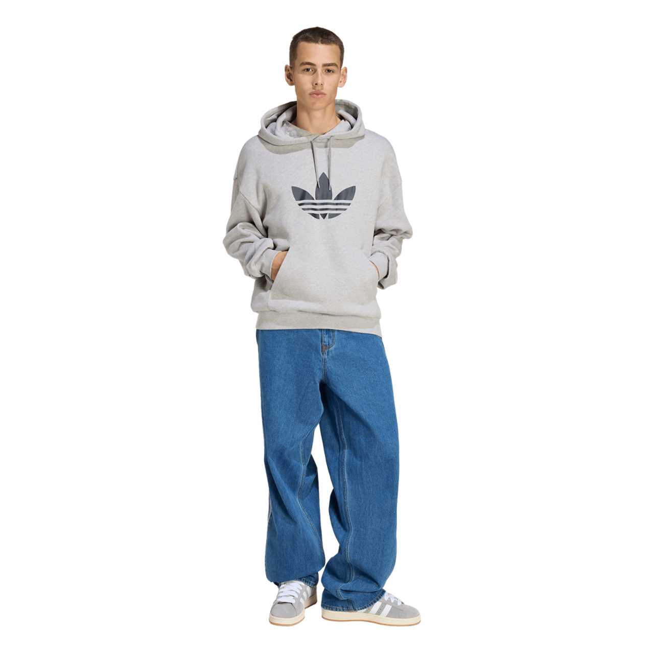 adidas Originals adicolor Trefoil Hoodie Image 5 of 6. Tap to open photo gallery.