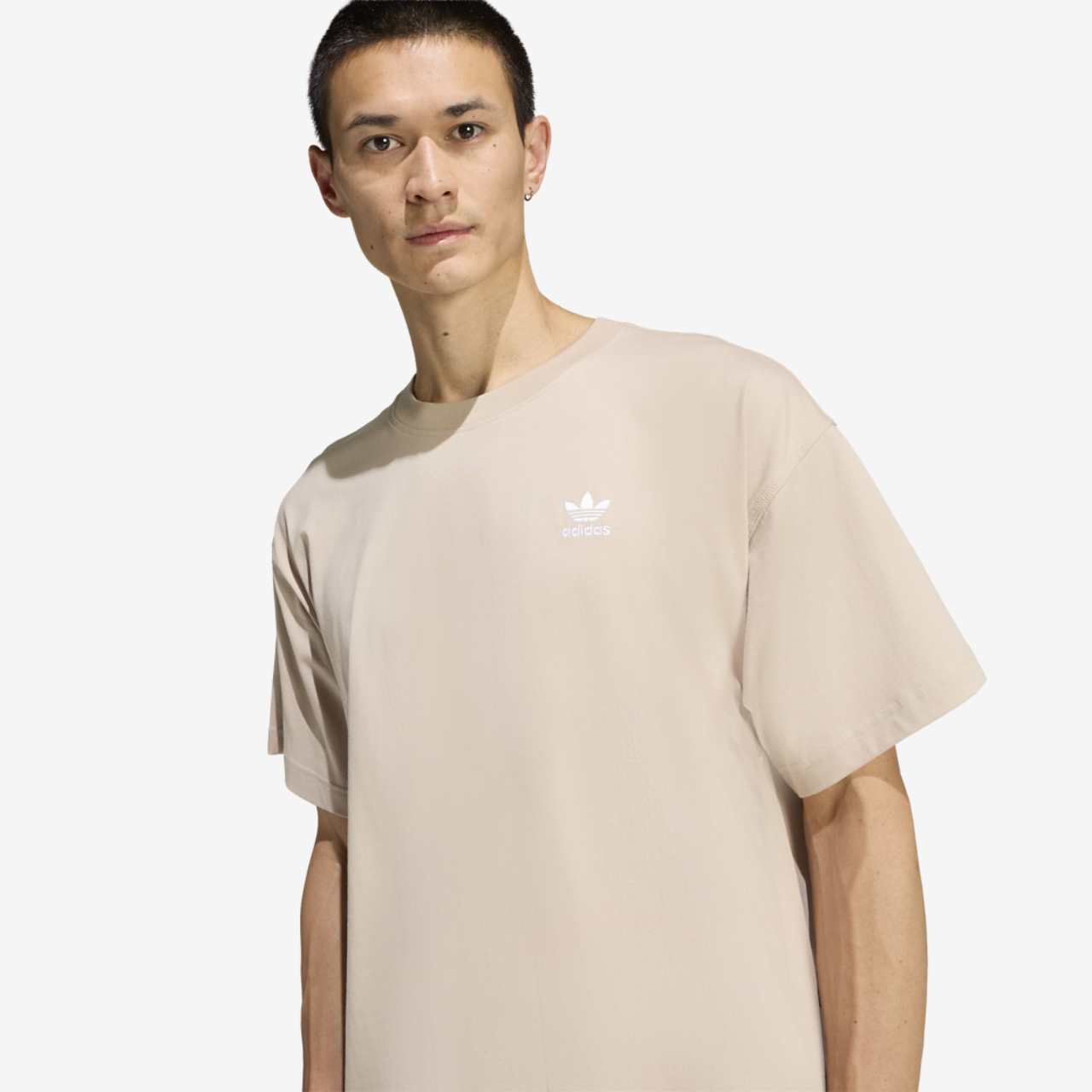 adidas Trefoil Essentials OS T-Shirt Image 3 of 4. Tap to open photo gallery.