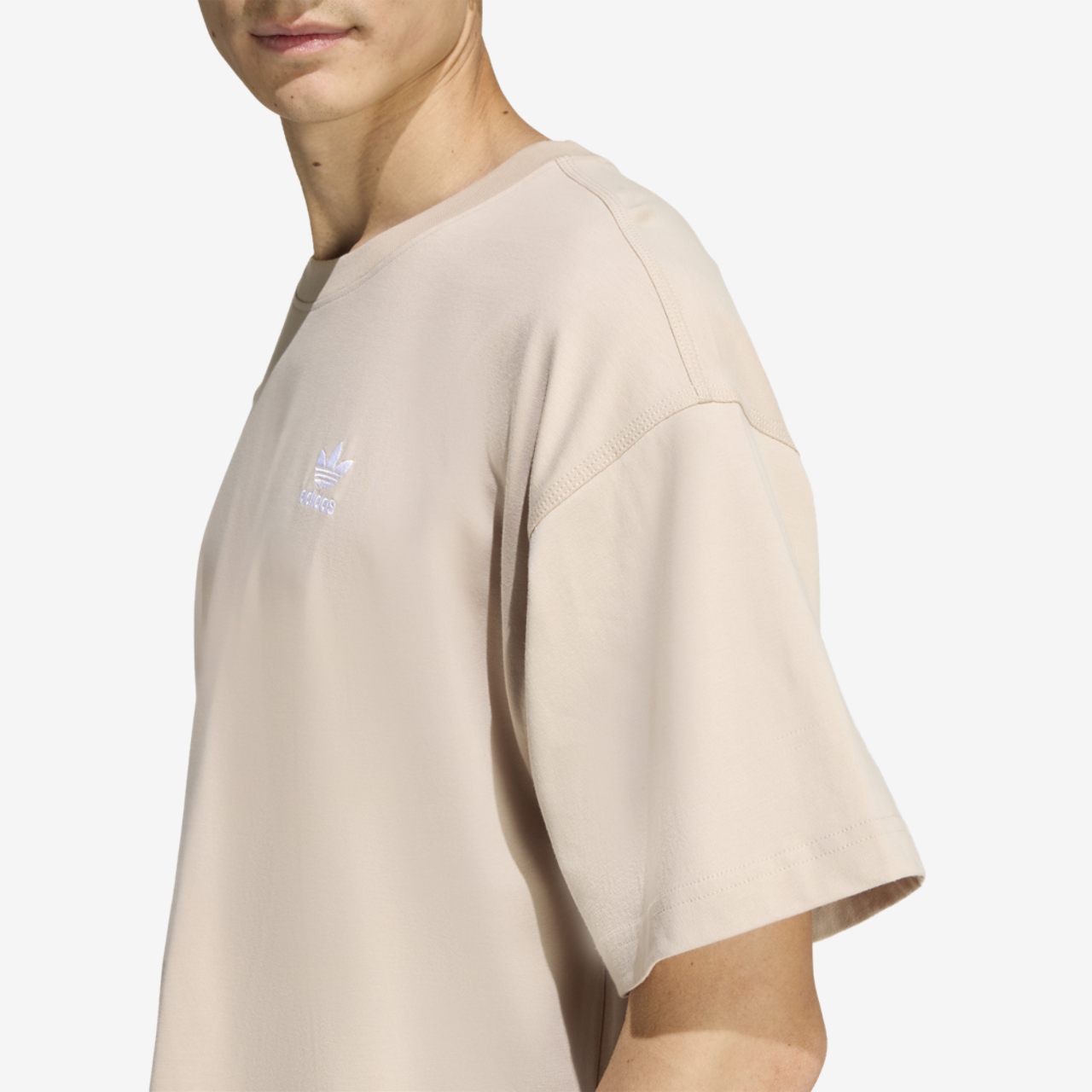 adidas Trefoil Essentials OS T-Shirt Image 4 of 4. Tap to open photo gallery.