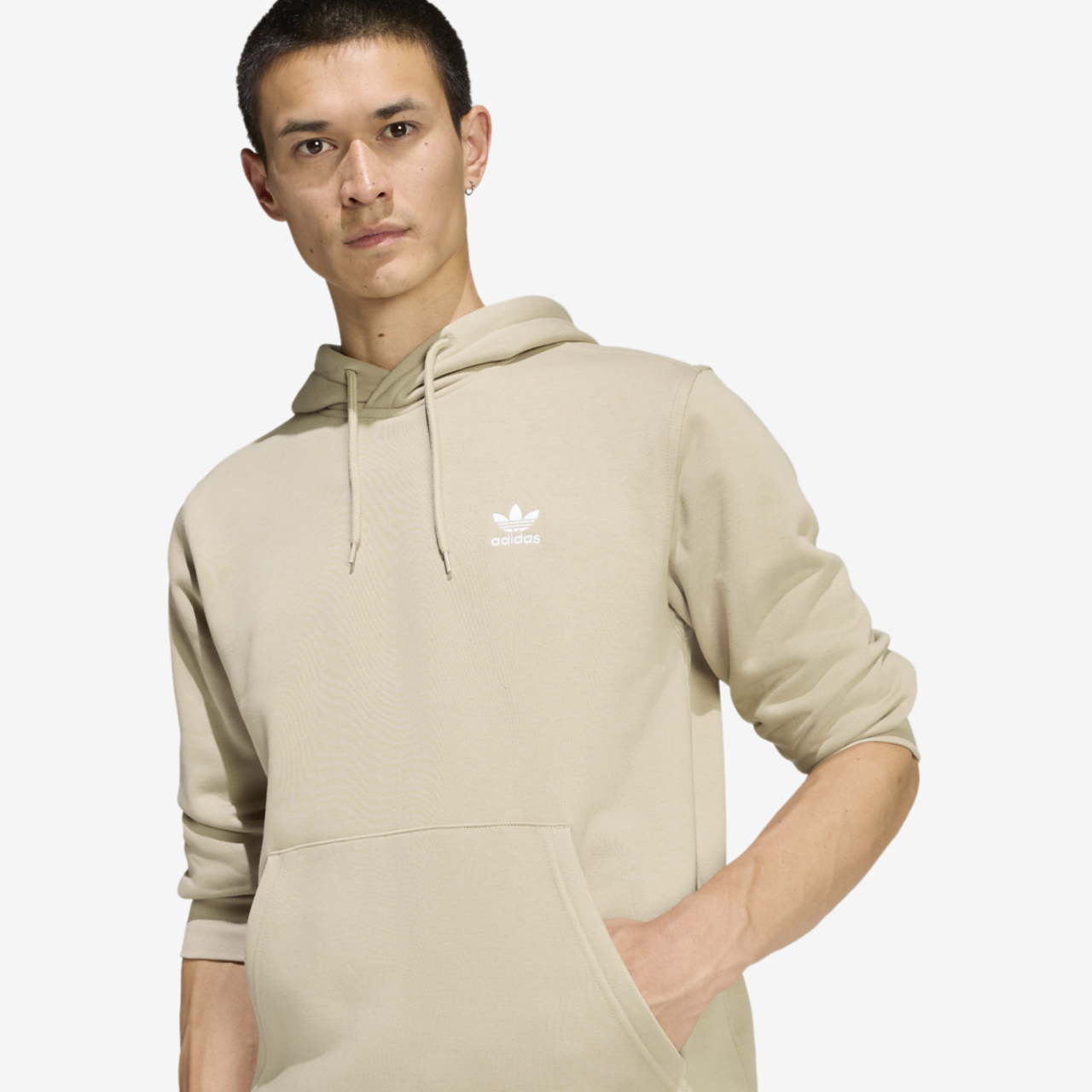 adidas Originals Trefoil Essentials Lifestyle Hoodie Image 4 of 6. Tap to open photo gallery.