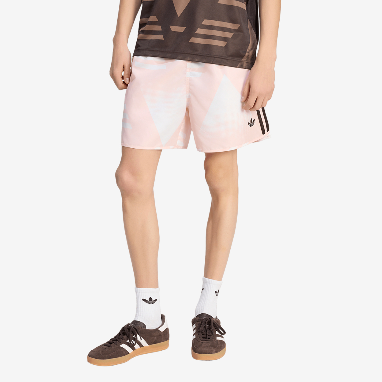 adidas Originals Bruised Banana All Overprint 9" Shorts Image 1 of 6. Tap to open photo gallery.
