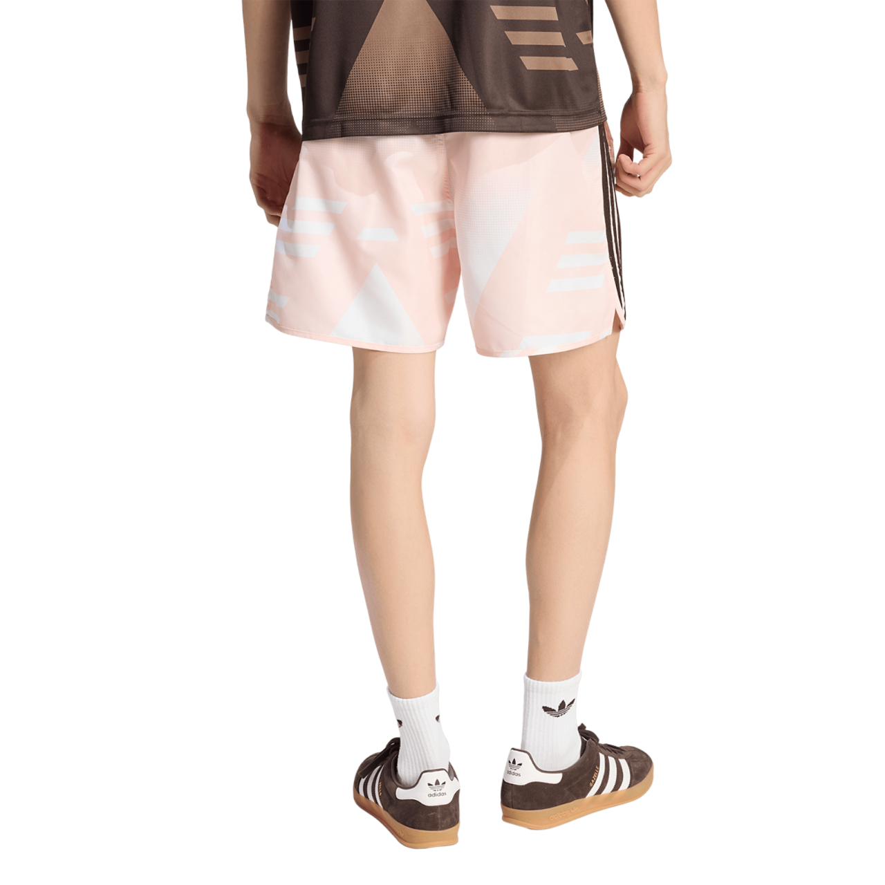 adidas Originals Bruised Banana All Overprint 9" Shorts Image 2 of 6. Tap to open photo gallery.