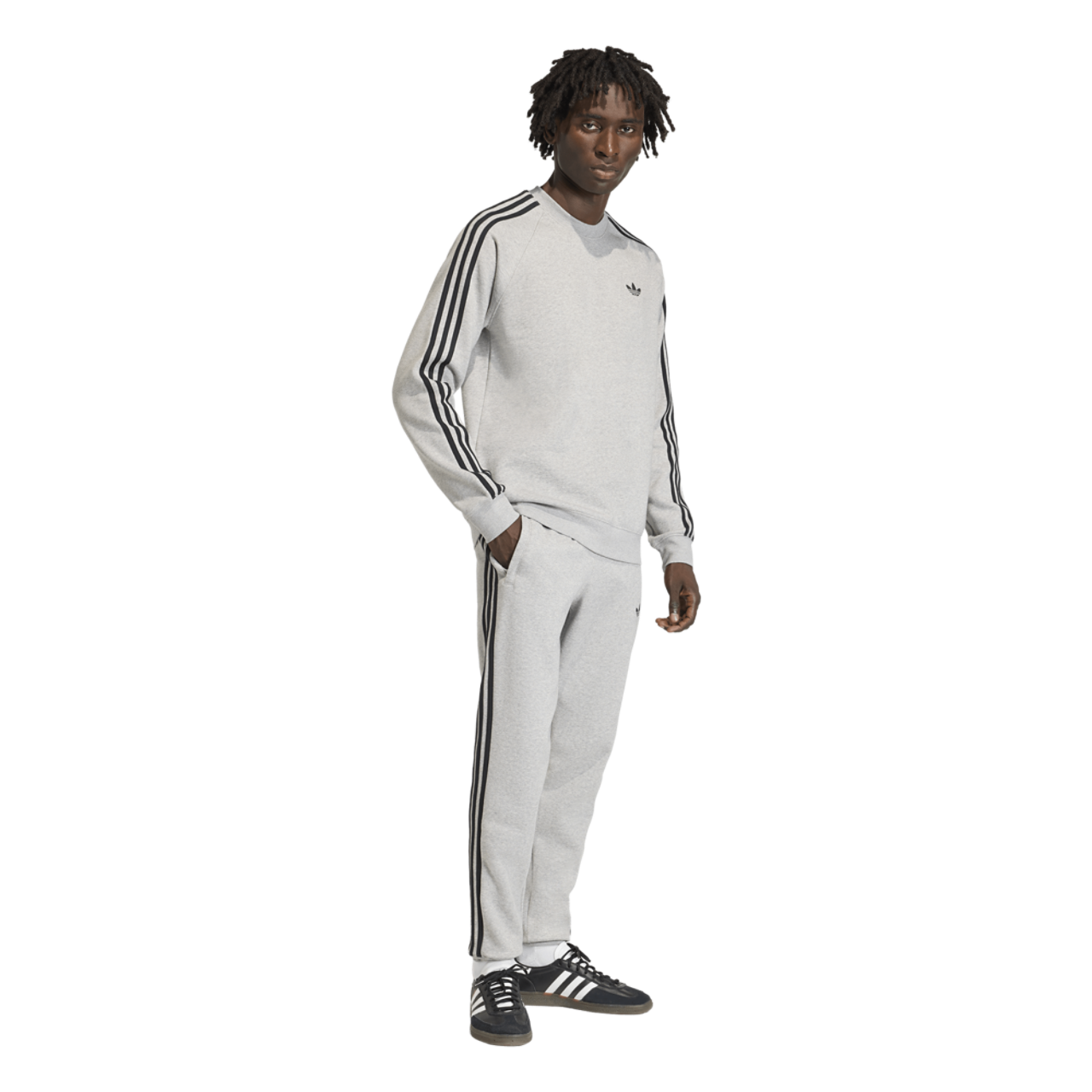 adidas Originals adicolor 3-Stripes Sweat Pants Image 3 of 6. Tap to open photo gallery.