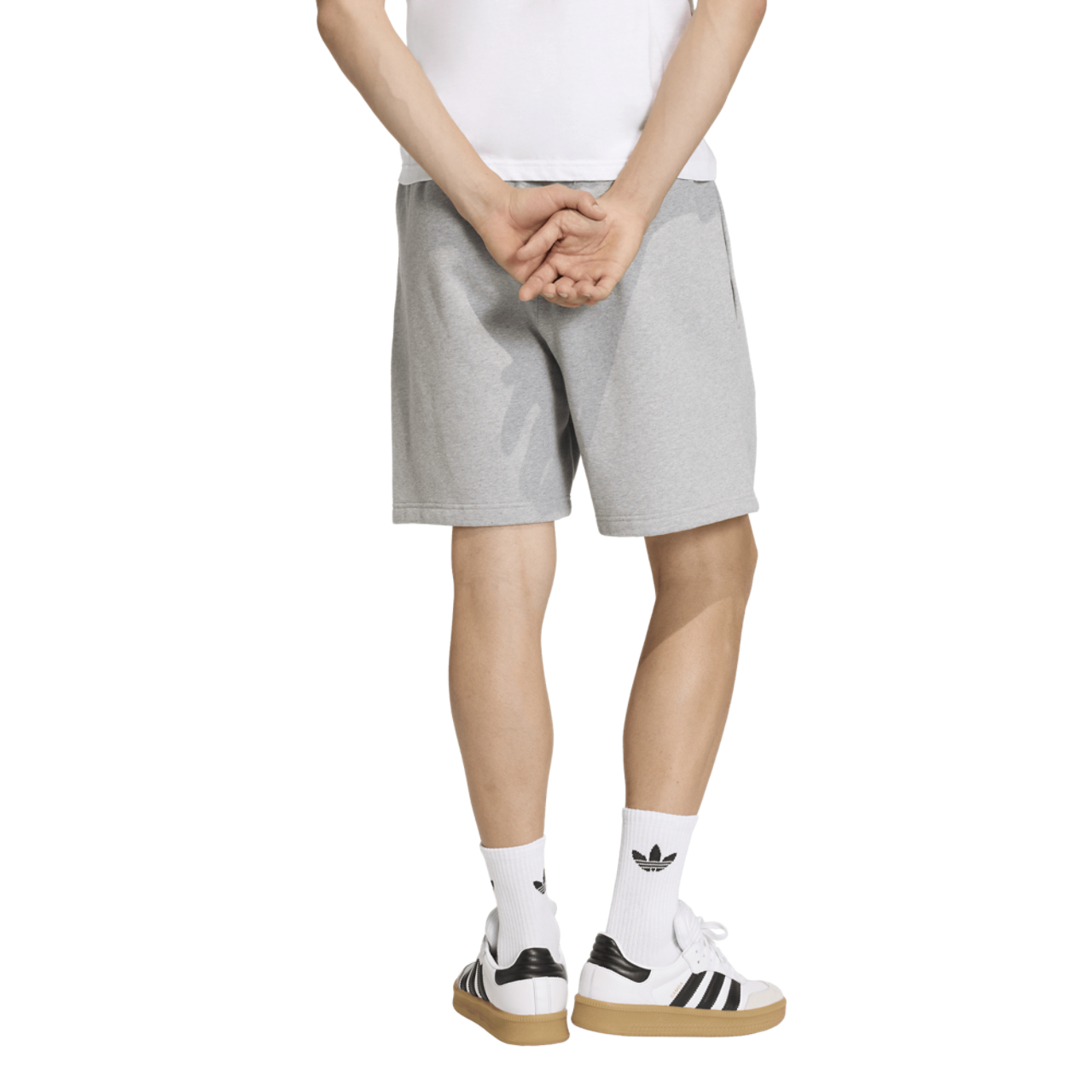 adidas Originals Trefoil Essentials Fleece 7" Shorts Image 2 of 6. Tap to open photo gallery.