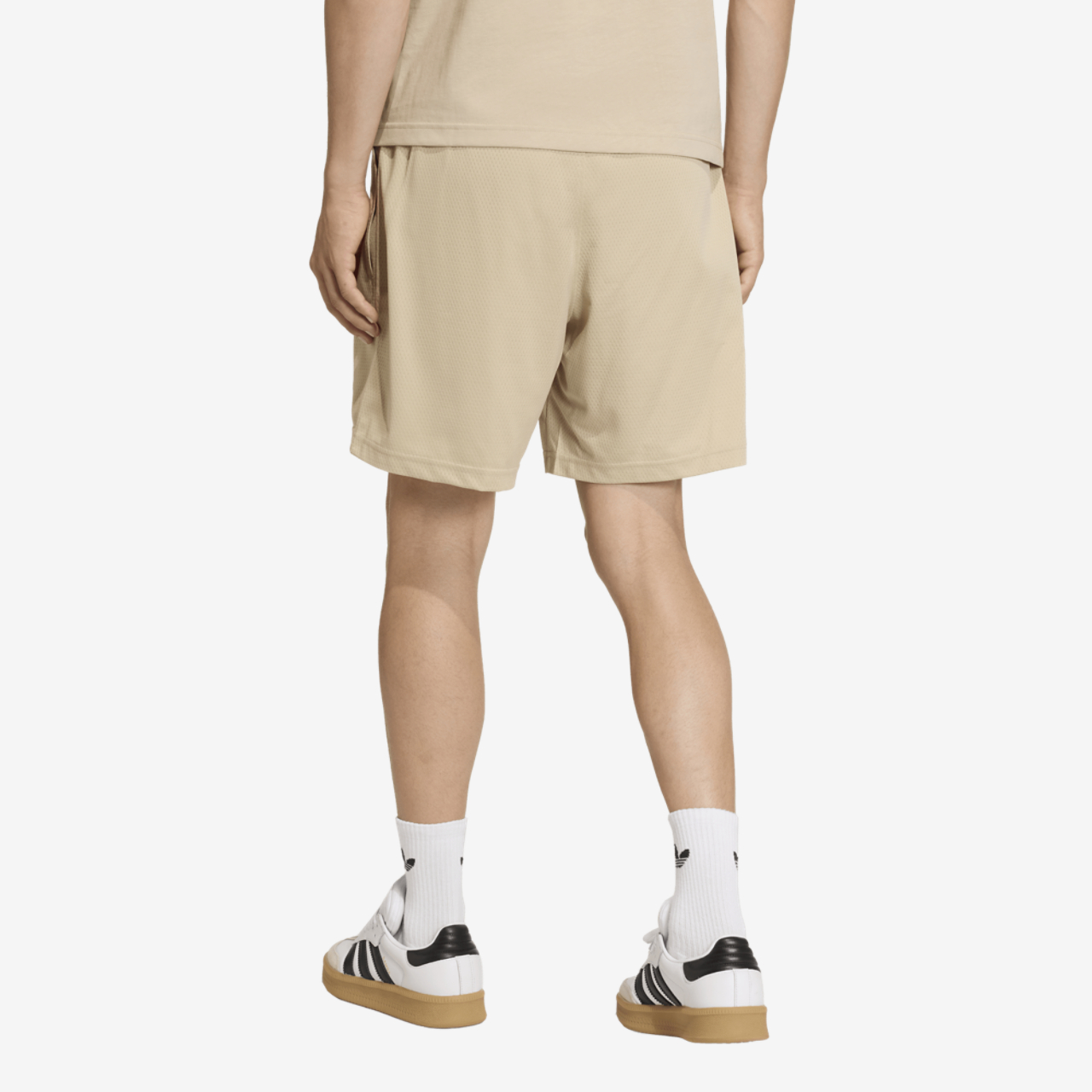 adidas Originals Trefoil Essentials Mesh 9" Shorts Image 2 of 6. Tap to open photo gallery.