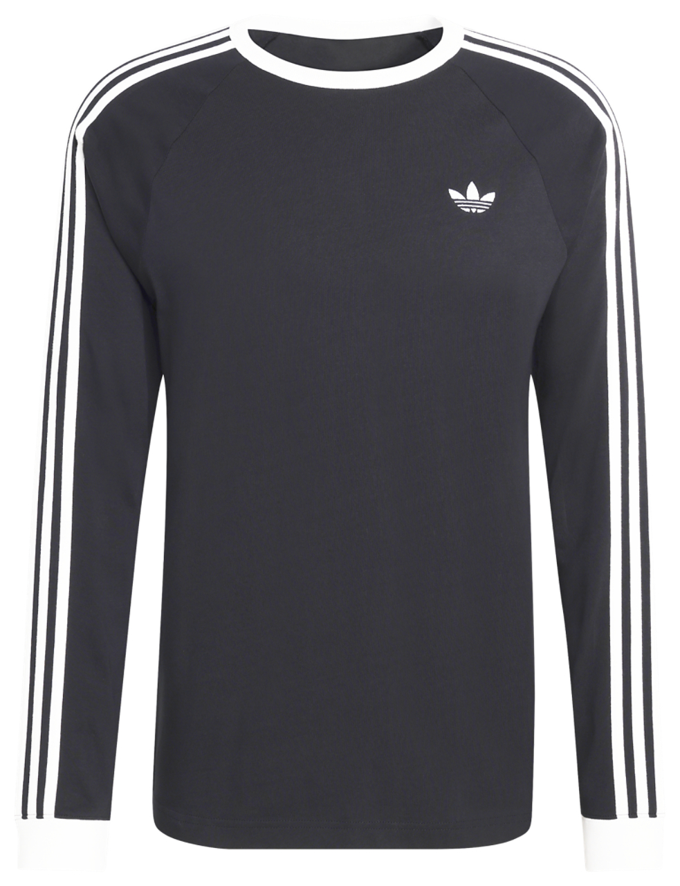 adidas Originals 3 Stripes Long Sleeve T-Shirt Image 7 of 7. Tap to open photo gallery.