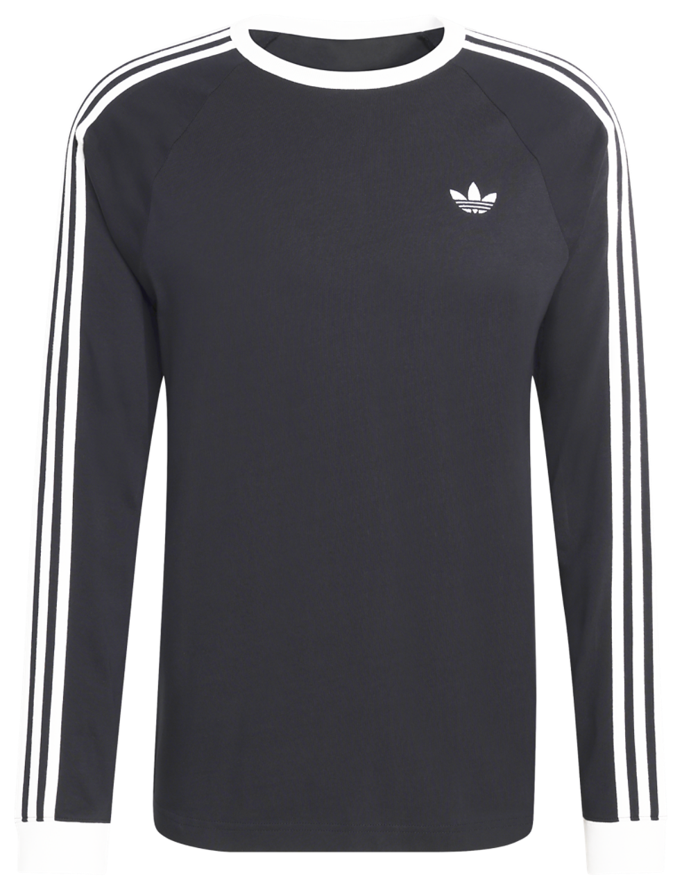 adidas Originals 3 Stripes Long Sleeve T-Shirt Image 7 of 7. Tap to open photo gallery.