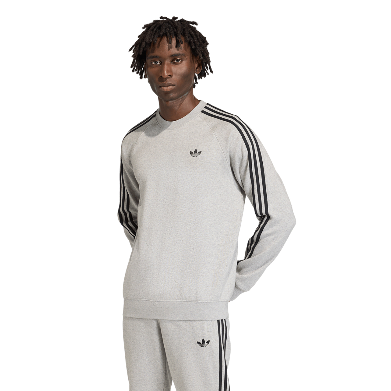 adidas Originals 3-Stripes Crew Image 1 of 6. Tap to open photo gallery.