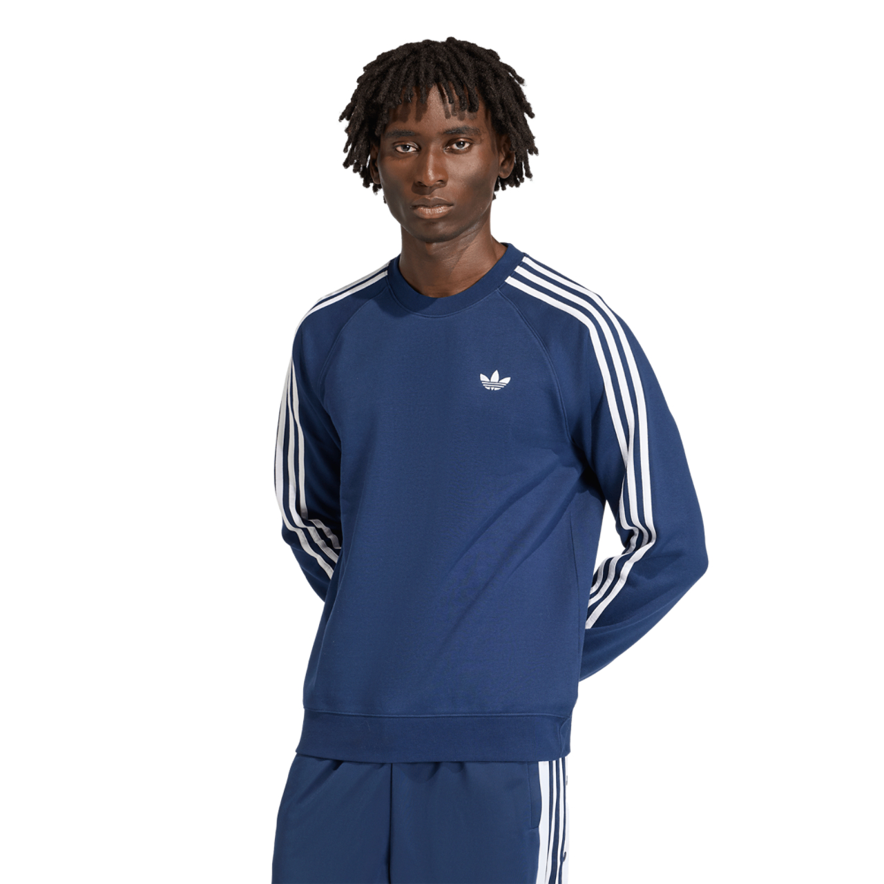 adidas Originals 3-Stripes Crew Image 1 of 6. Tap to open photo gallery.